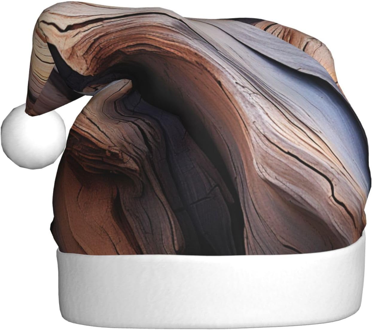 QINZHENG Christmas Santa Hat with Tree Camo Print