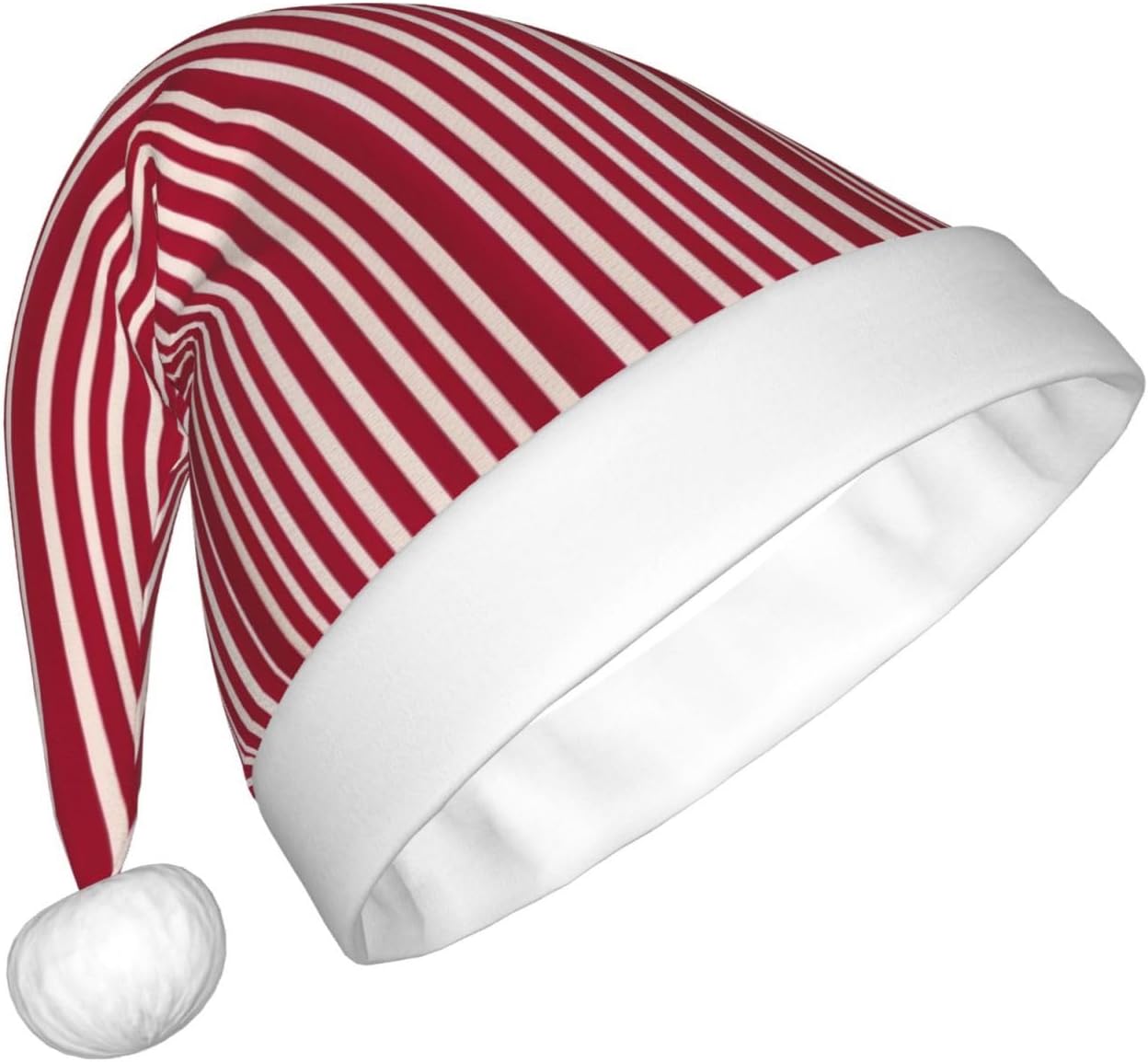 QinZheng Personalized Santa Hat Red and Black Plaid Velvet Plush Christmas Headwear
