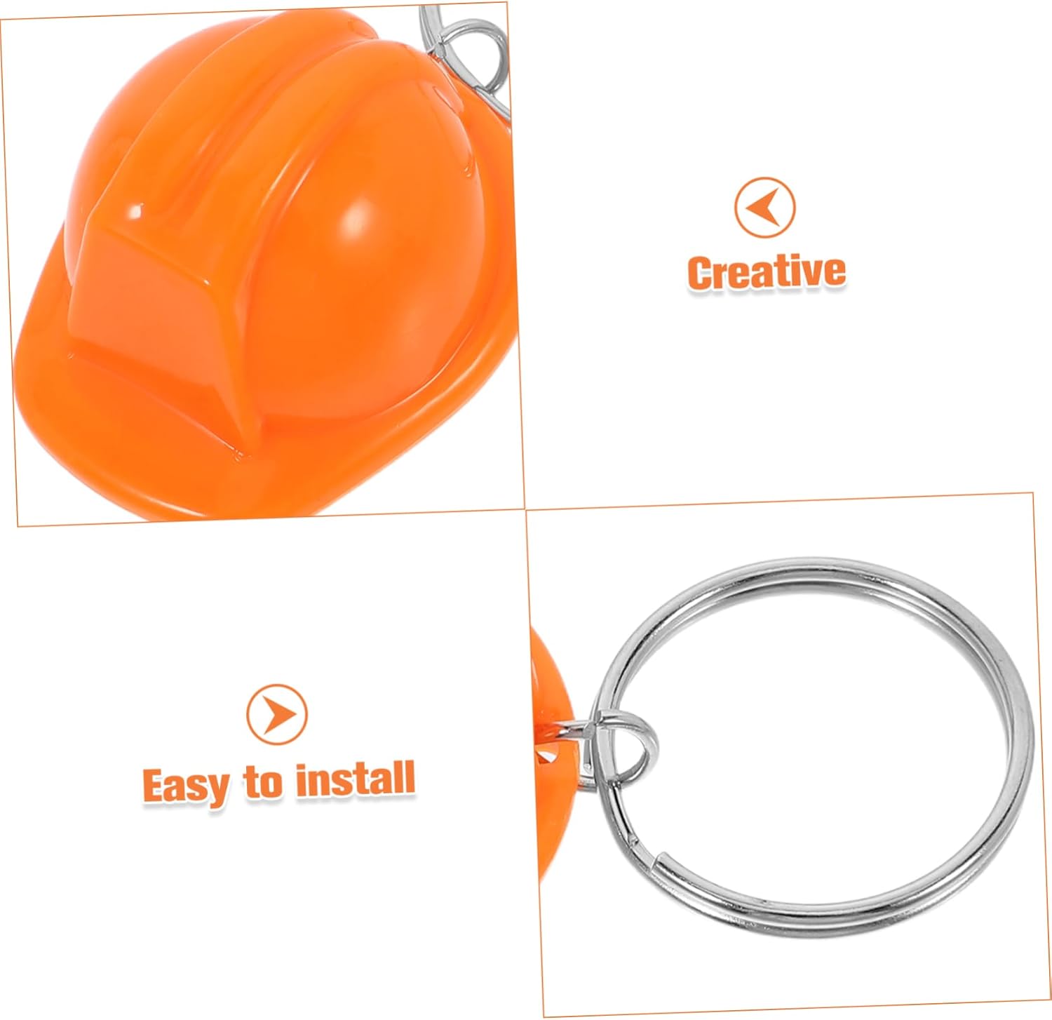 Zerodeko 4pc Unique Mini Helmet Keychain Set