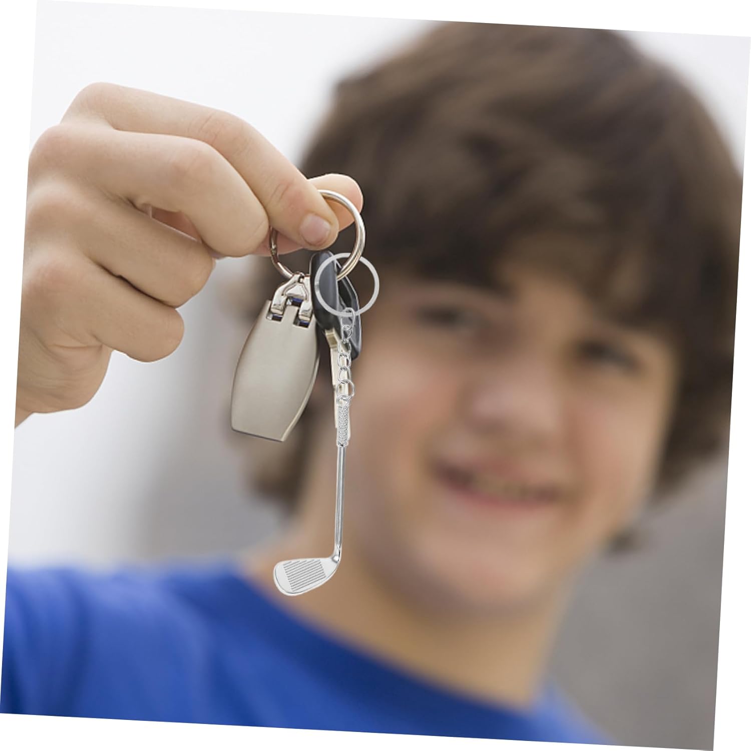 Healifty 6pc Golf Keychain Set Realistic Keyrings
