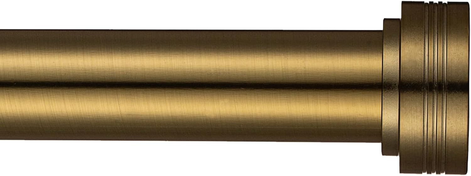 Antique Gold Curtain Rods 18-88 Inch Adjustable Length