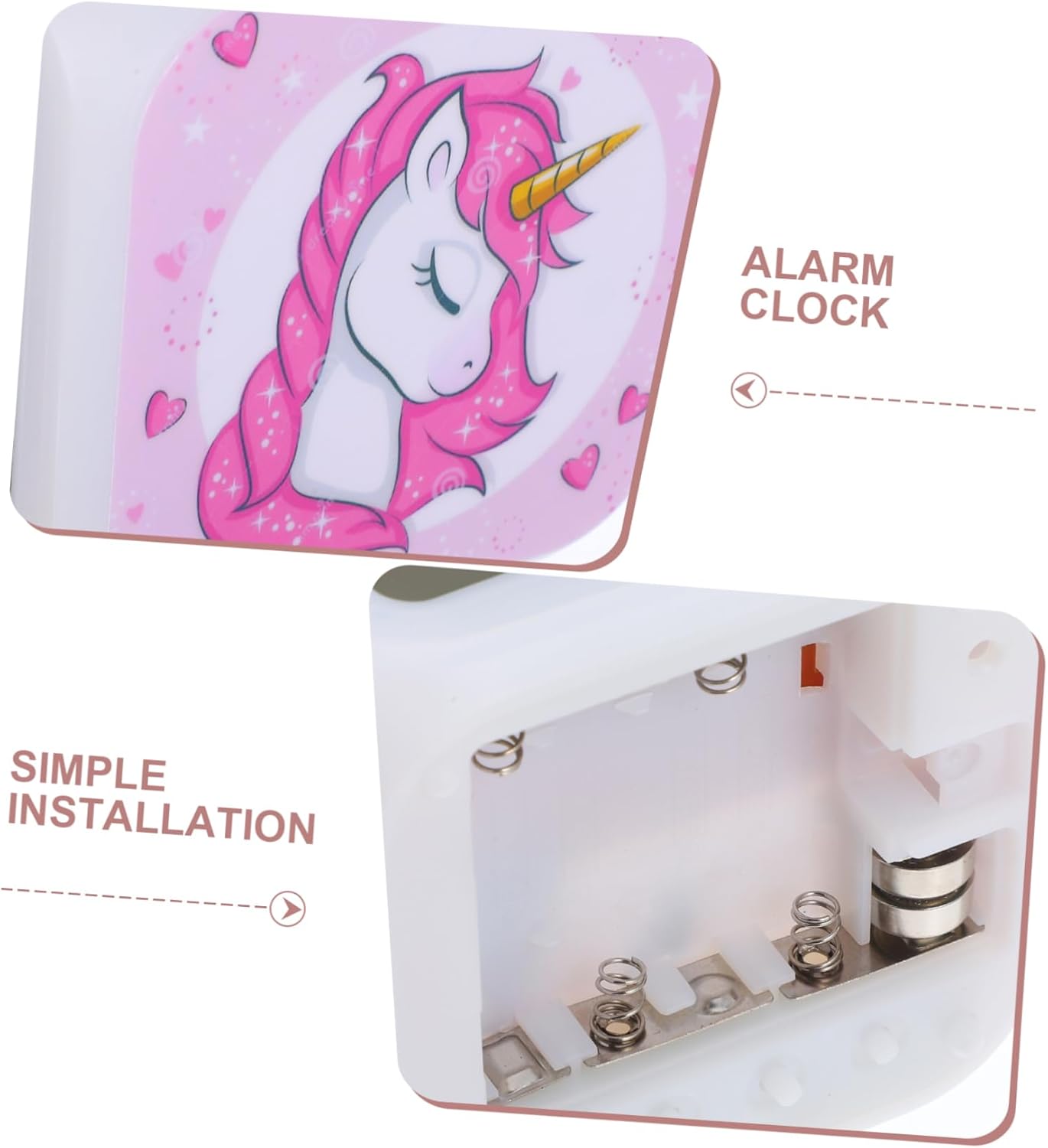 GLEAVI Unicorn LED Digital Alarm Clock with Nightlight