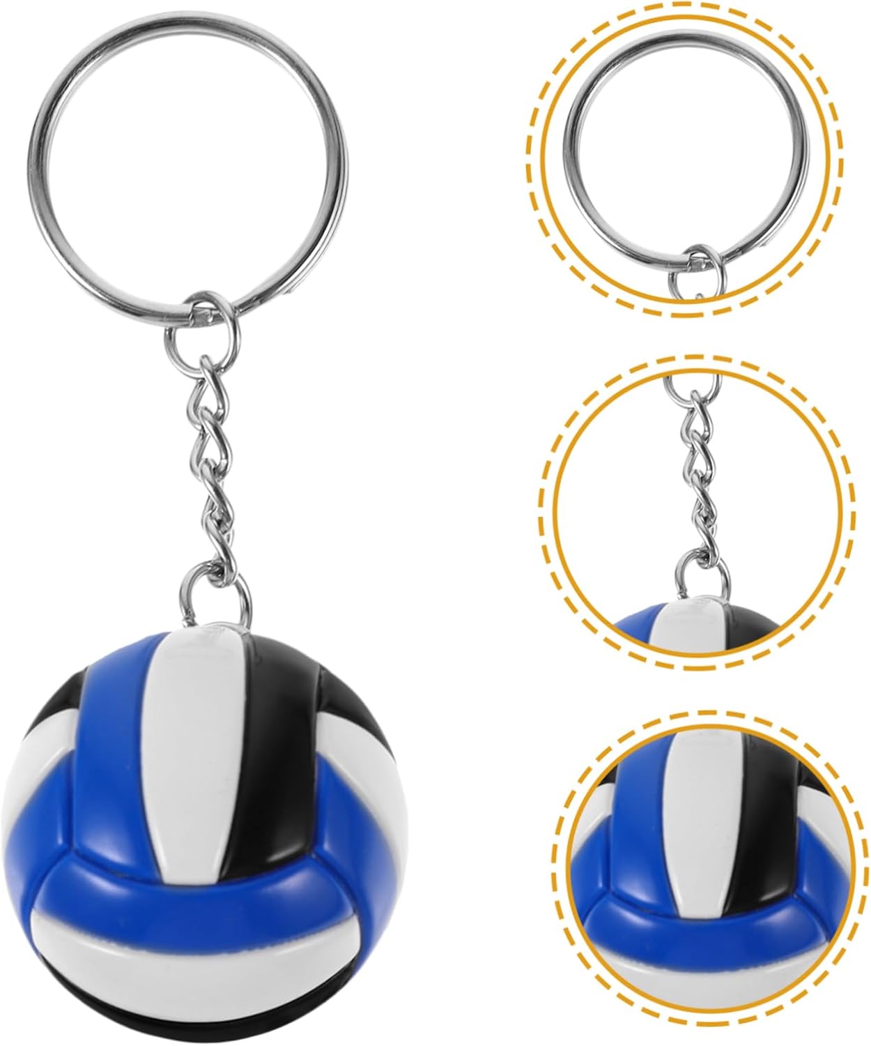 Garneck 2pcs Volleyball Keychains for Backpacks Bag Pendant