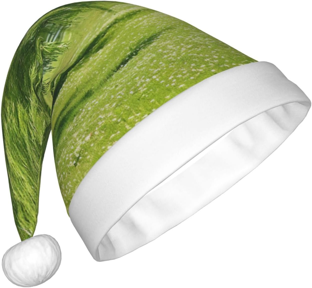 QINZHENG Personalized Santa Hat with Willow Tree Print