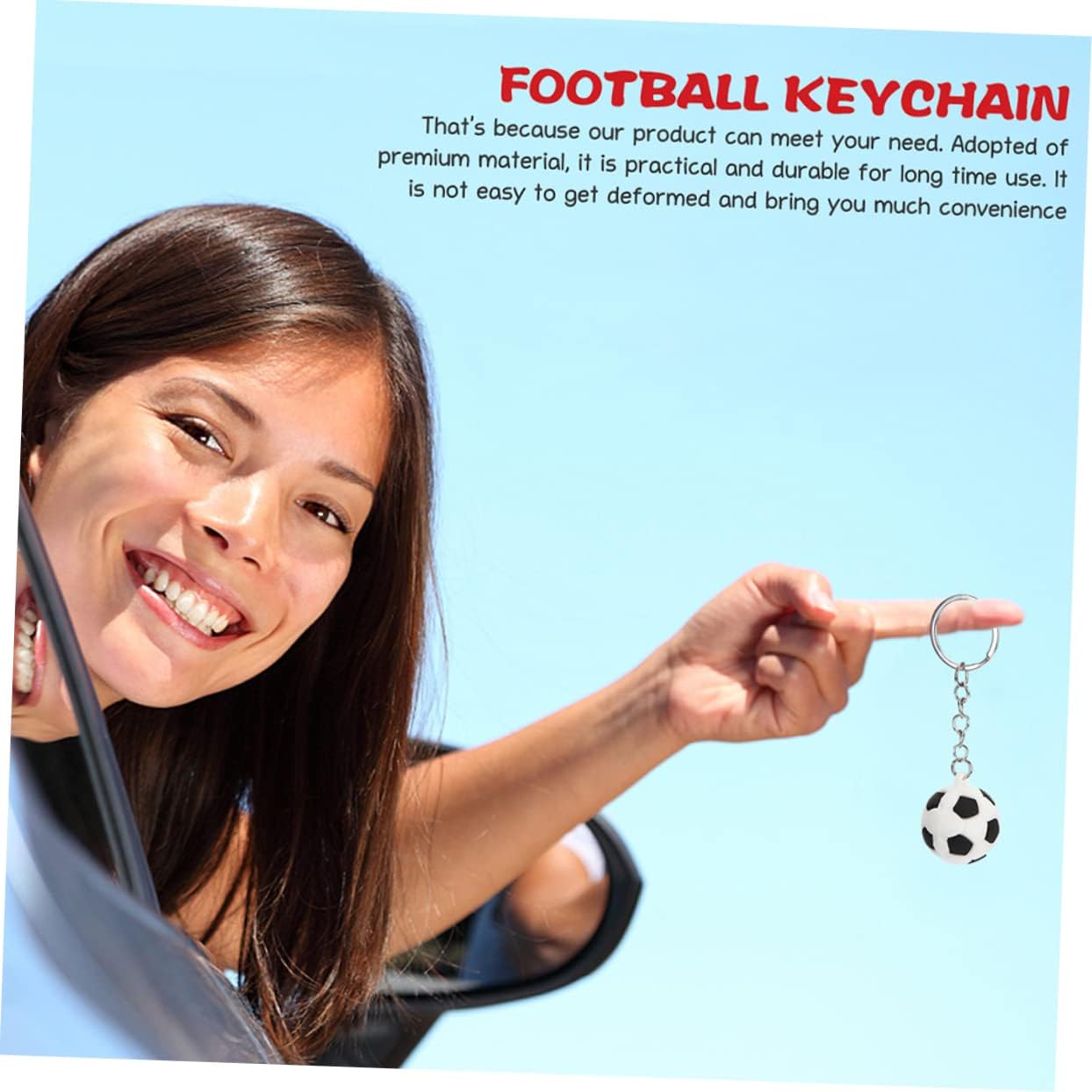 LIFKOME 16Pcs Soccer Keychains for Boys Sports Party Favors