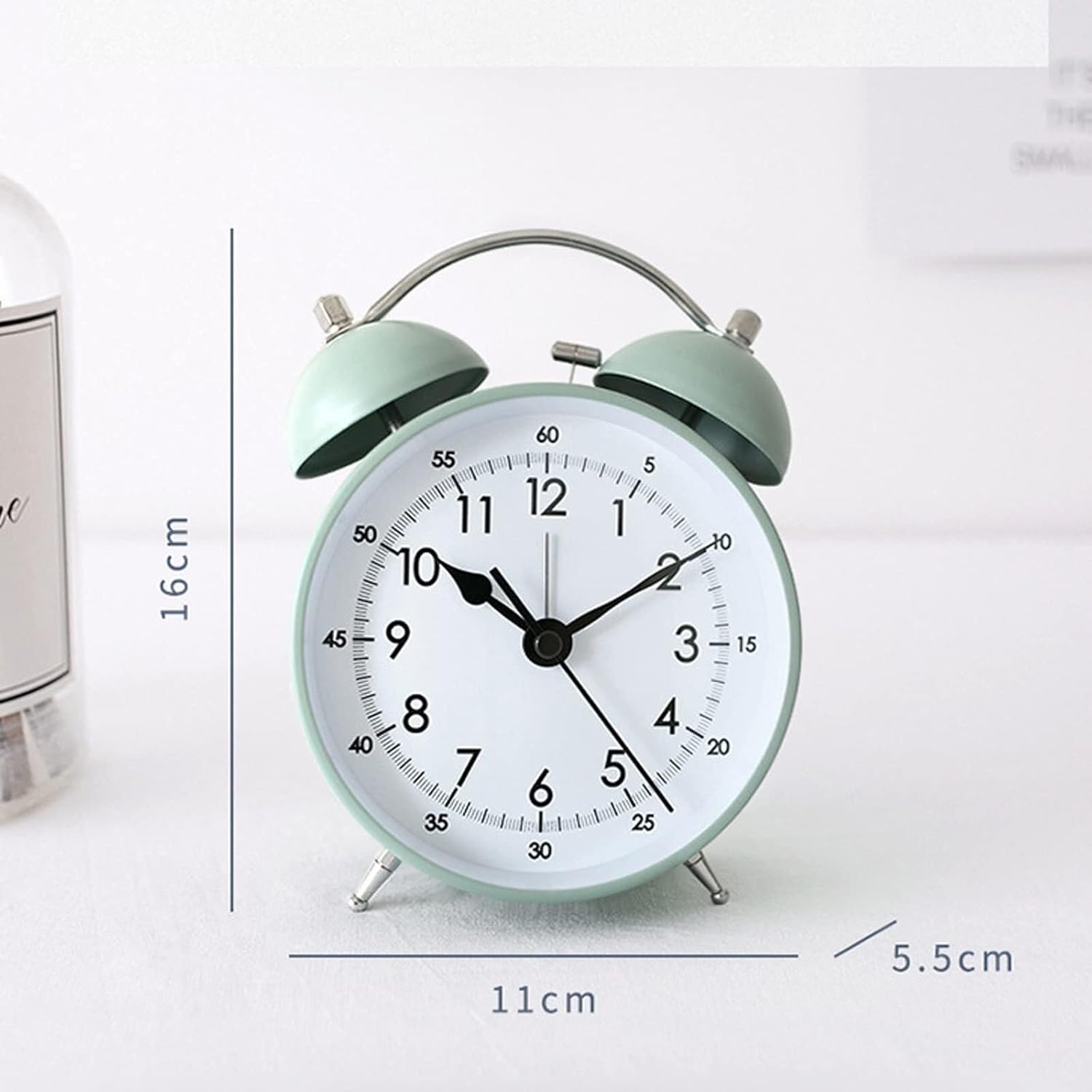 Loud Double Bell Alarm Clock with Retro Design
