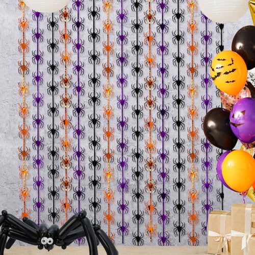 Halloween Decor Tinsel Curtain Set 2 Pack