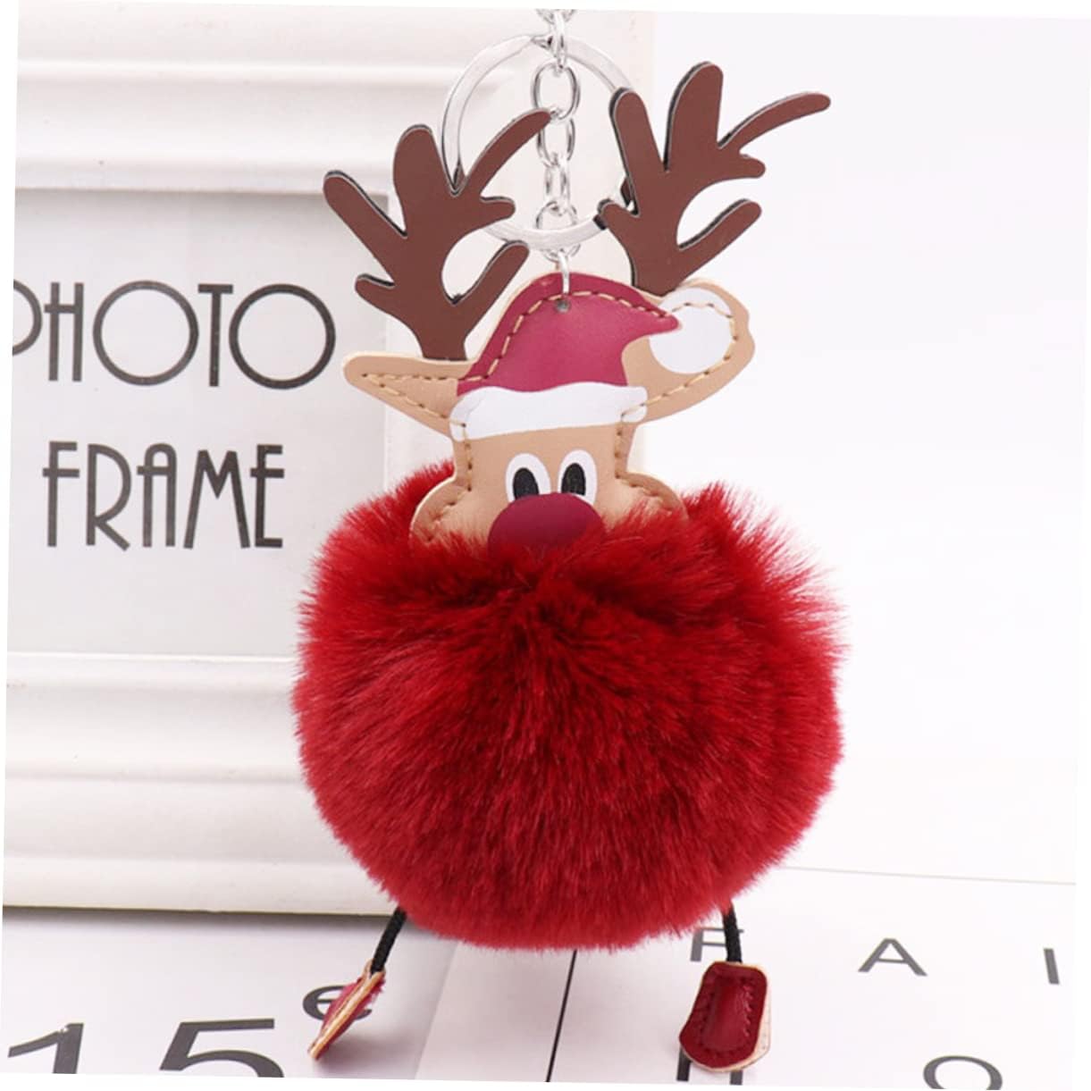 2pcs Christmas Elk Keychain Key Holder for Bags