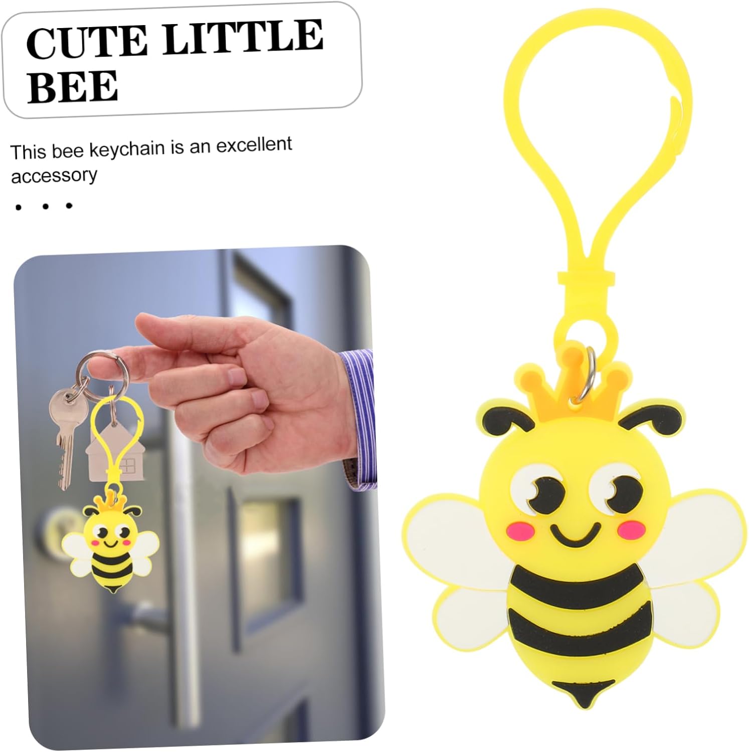 Cute Cartoon Bee Keychain for Party Favors