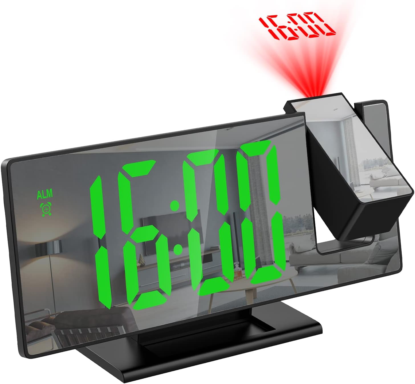 ORIA Projection Alarm Clock with Temperature and Brightness Control