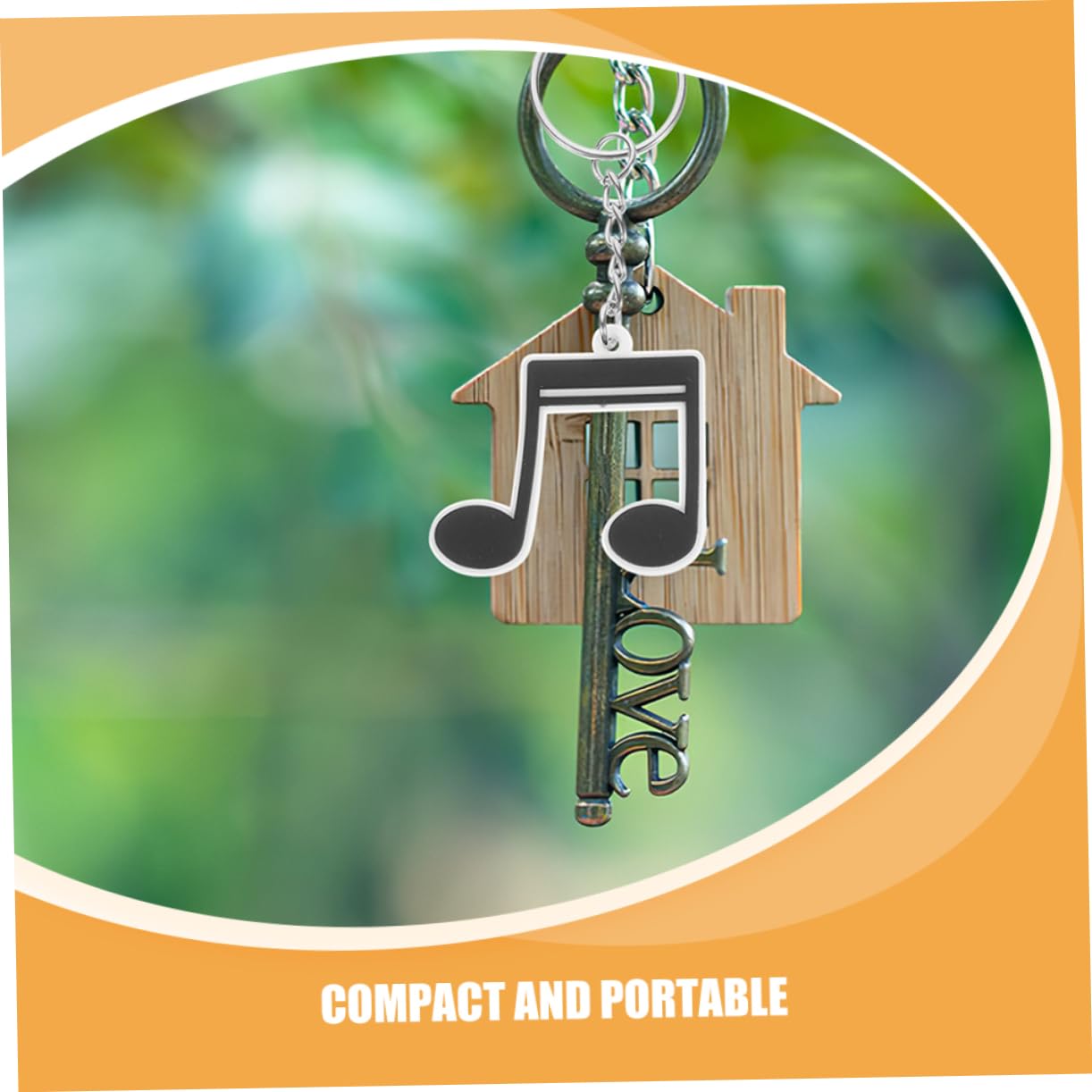 DECHOUS 12pcs Music Note Keychains for Retro Party Favors