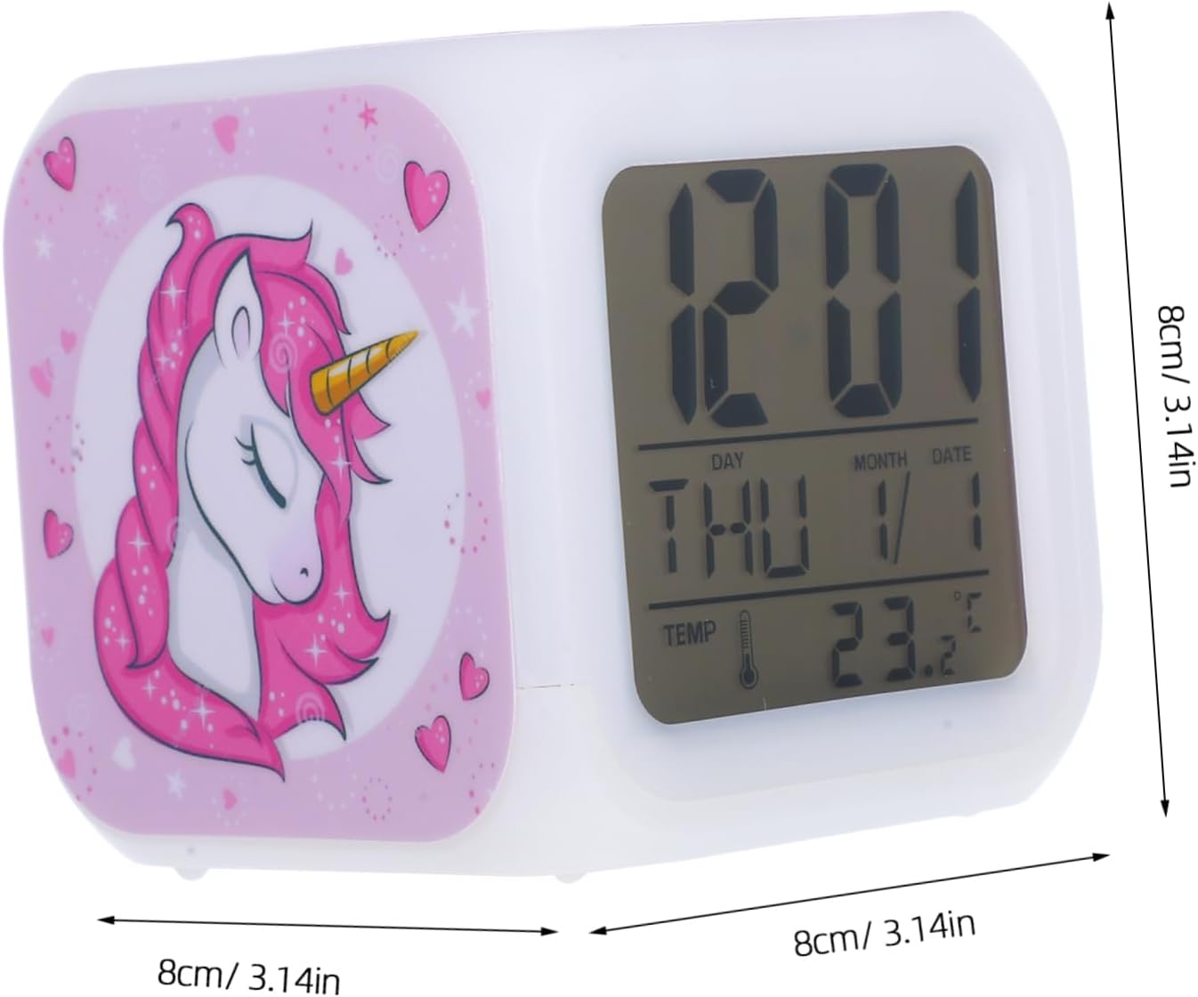 MAGICLULU Unicorn LED Digital Alarm Clock for Bedroom