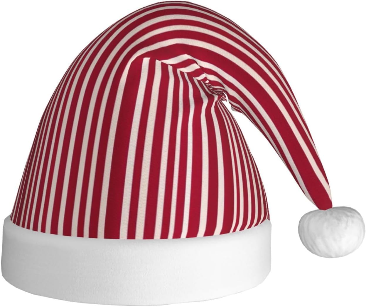 QinZheng Personalized Santa Hat Red and Black Plaid Velvet Plush Christmas Headwear