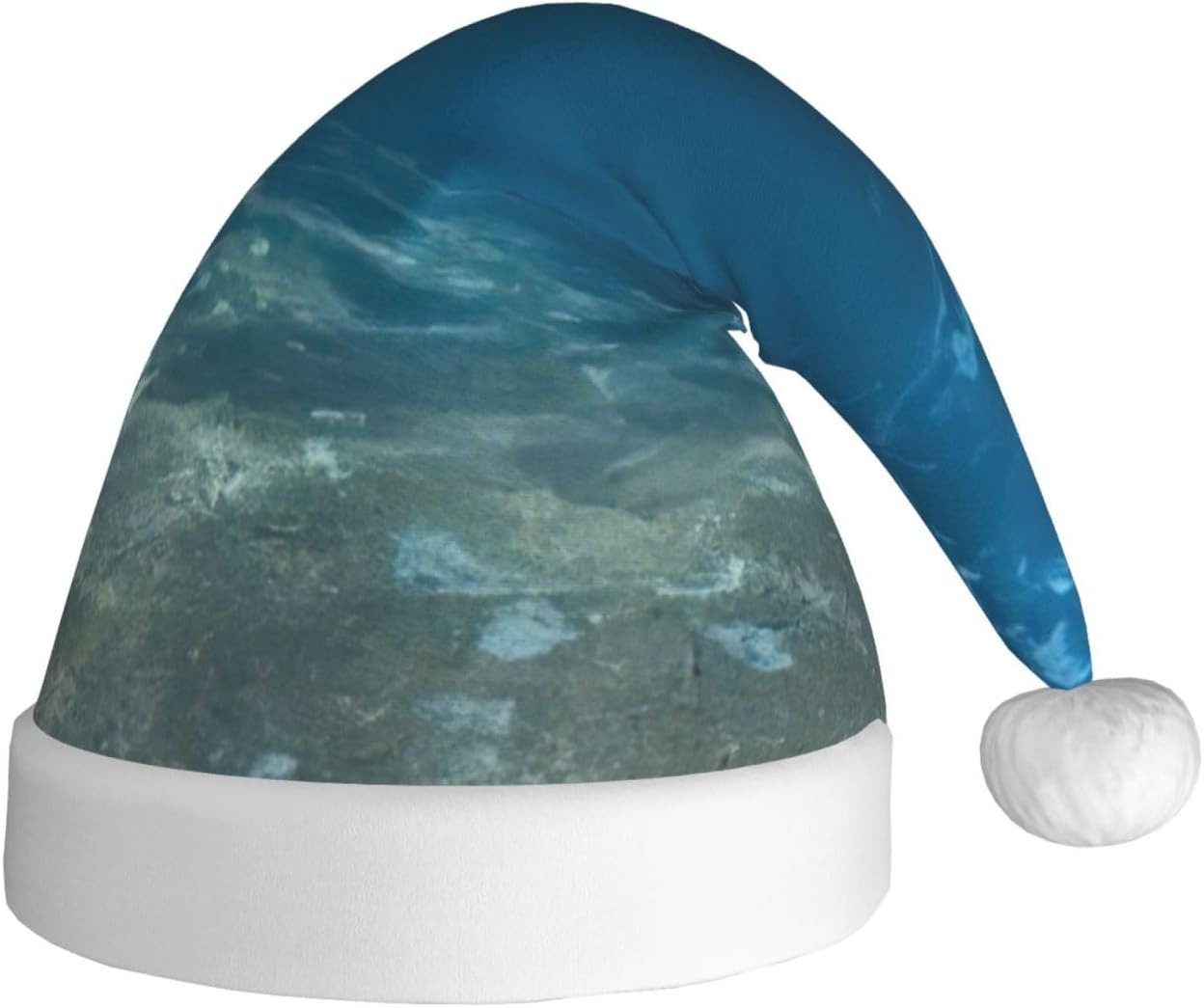 QinZheng Blue Ocean Seascape Santa Hat