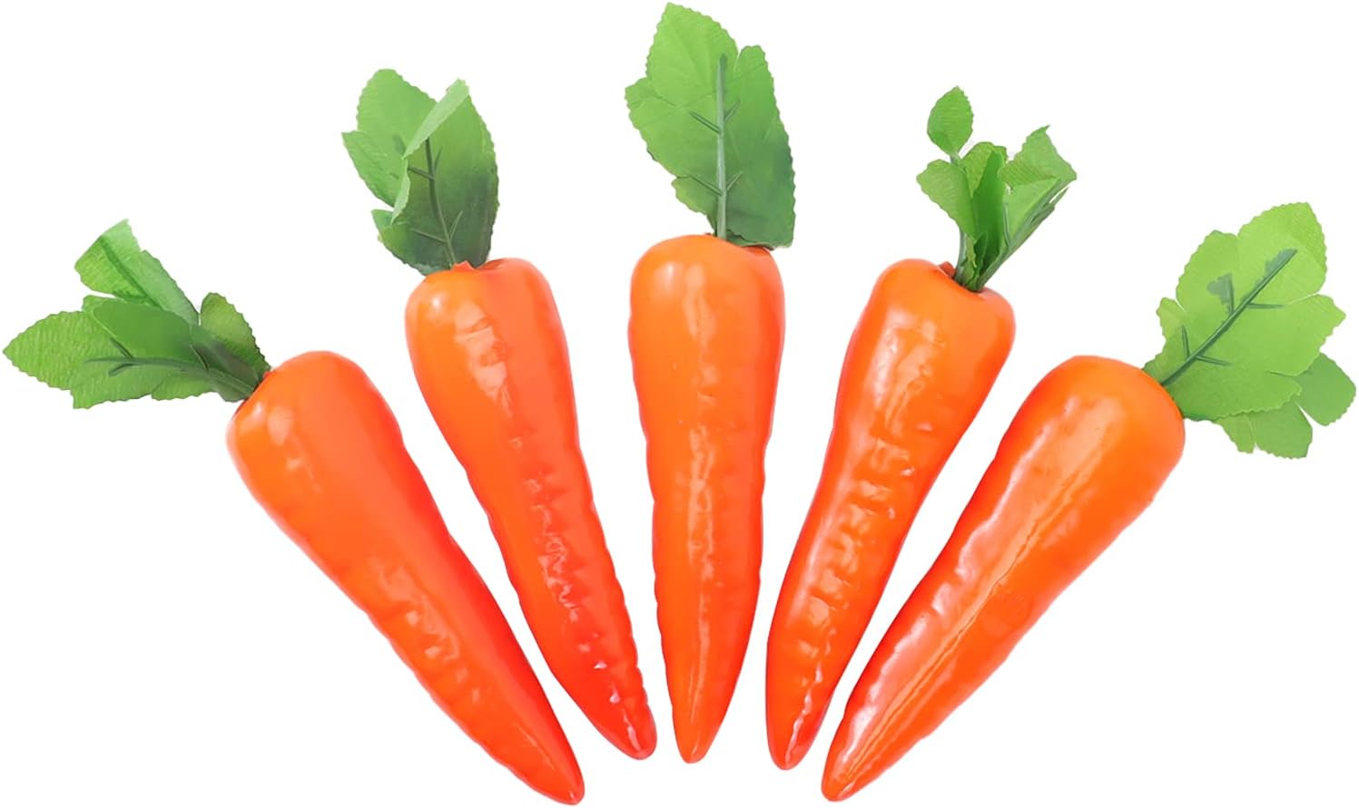 AUEAR 5 Pack Artificial Carrots for Home Decor