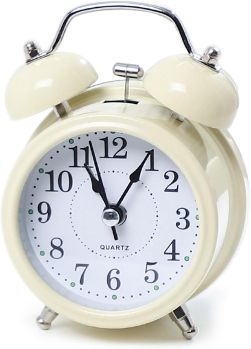 Loud Retro Double Bell Alarm Clock with Metal Design