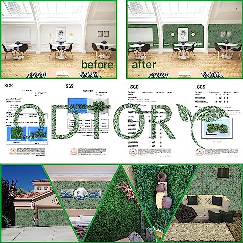 Artificial Grass Wall Panel Backdrop 12P 84 sqft UV-Anti Greenery Boxwood Panels