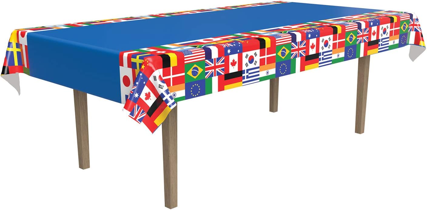 Beistle International Flag Plastic Table Cover