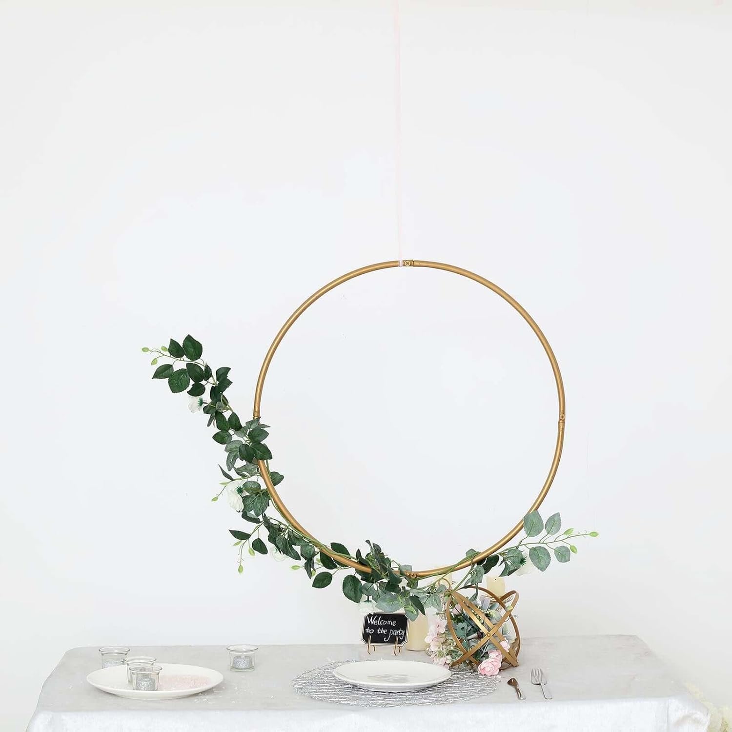 Efavormart 24 Inch Gold Metal Wreath Hoop Rings