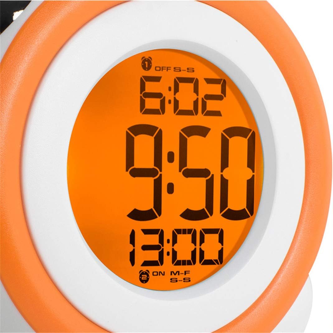 Gerrit Mechanical Double Bell Alarm Clock with LCD Display