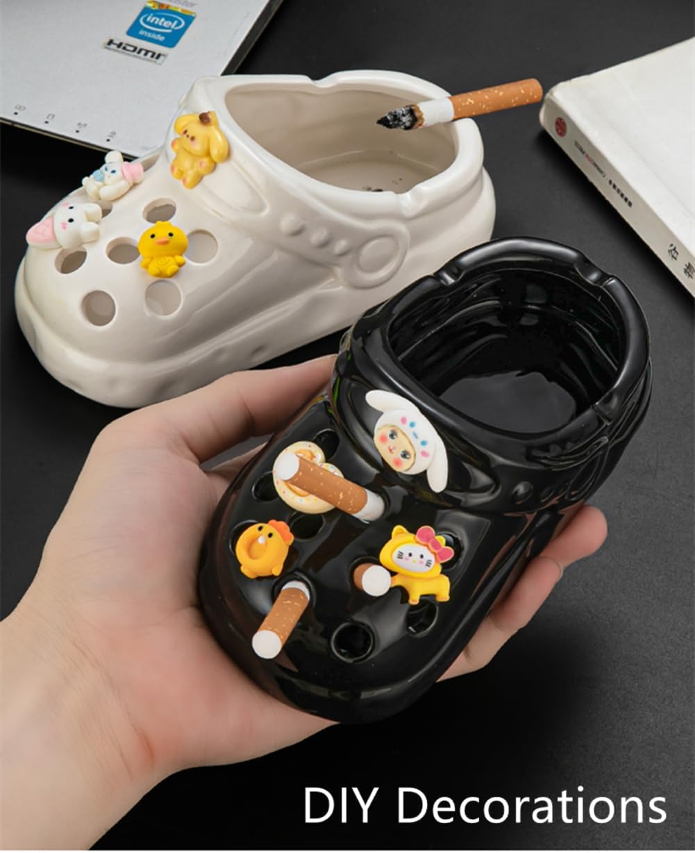 CuteZing Perforated Shoe Ceramic Ashtray 45 Inch