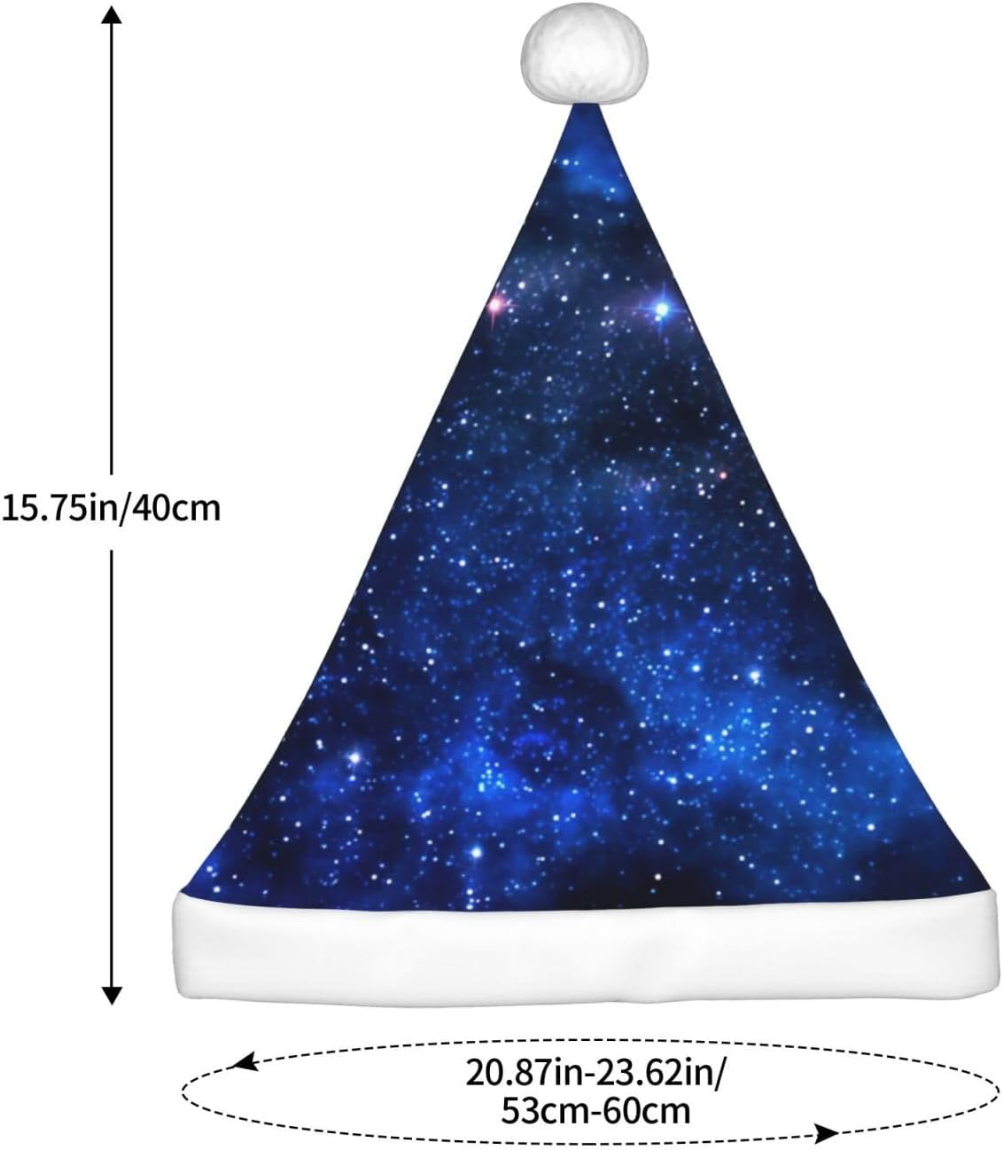 Personalized Santa Hat with Galaxy Night Print