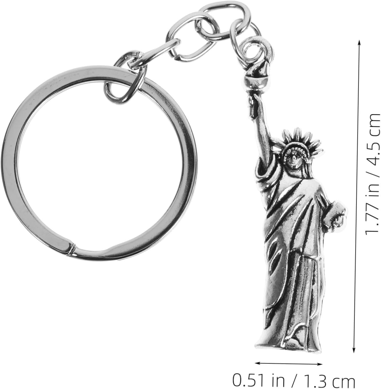 Amosfun 8PCS Statue of Liberty Keychain Set