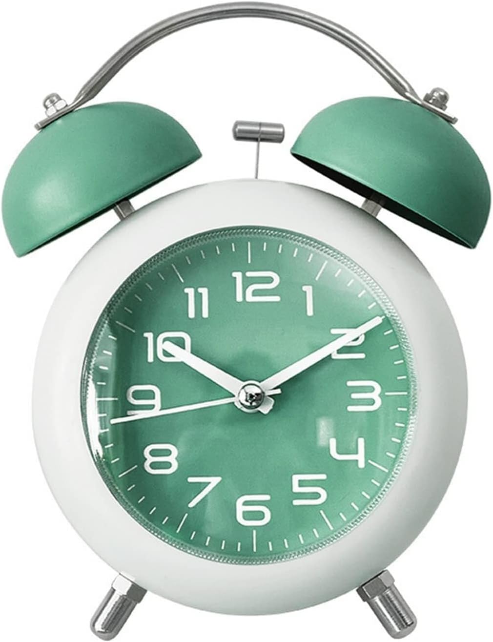 Double Bell Alarm Clock with Silent Second Hand and Backlight