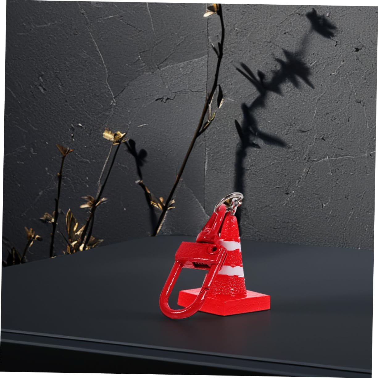6pcs Mini Traffic Cone Keychain Party Favors for Boys