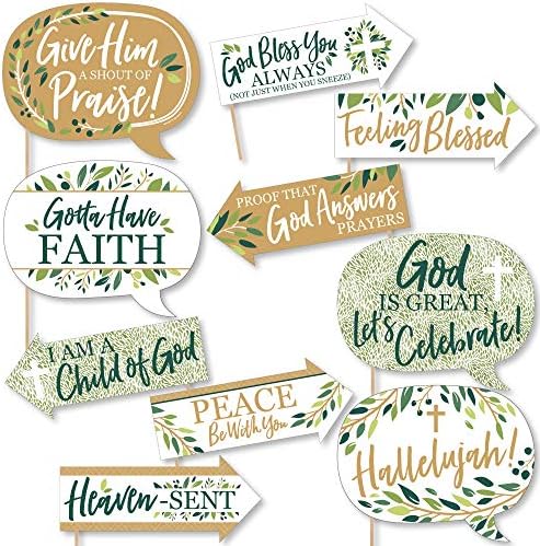 Funny Elegant Cross Photo Booth Props Kit - 10 Piece