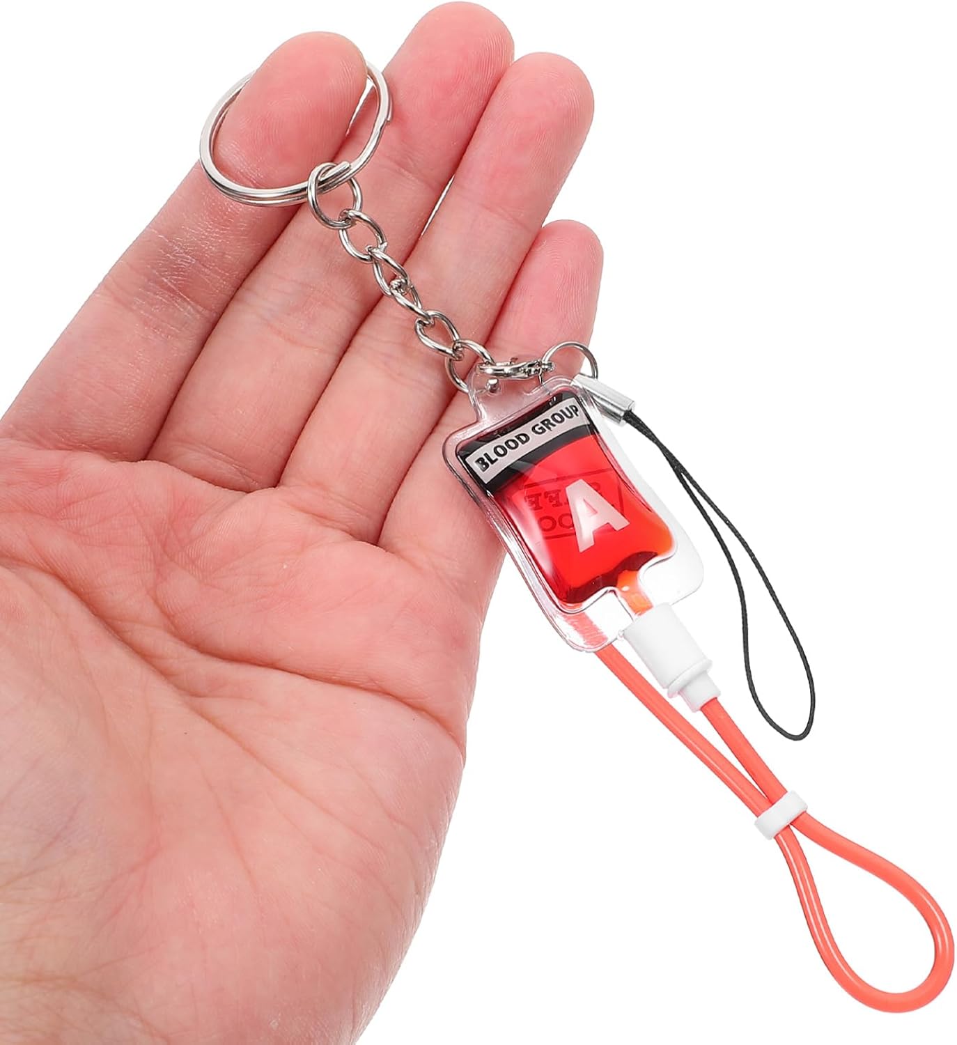 Luxshiny Halloween Blood Bag Keychain Pendant