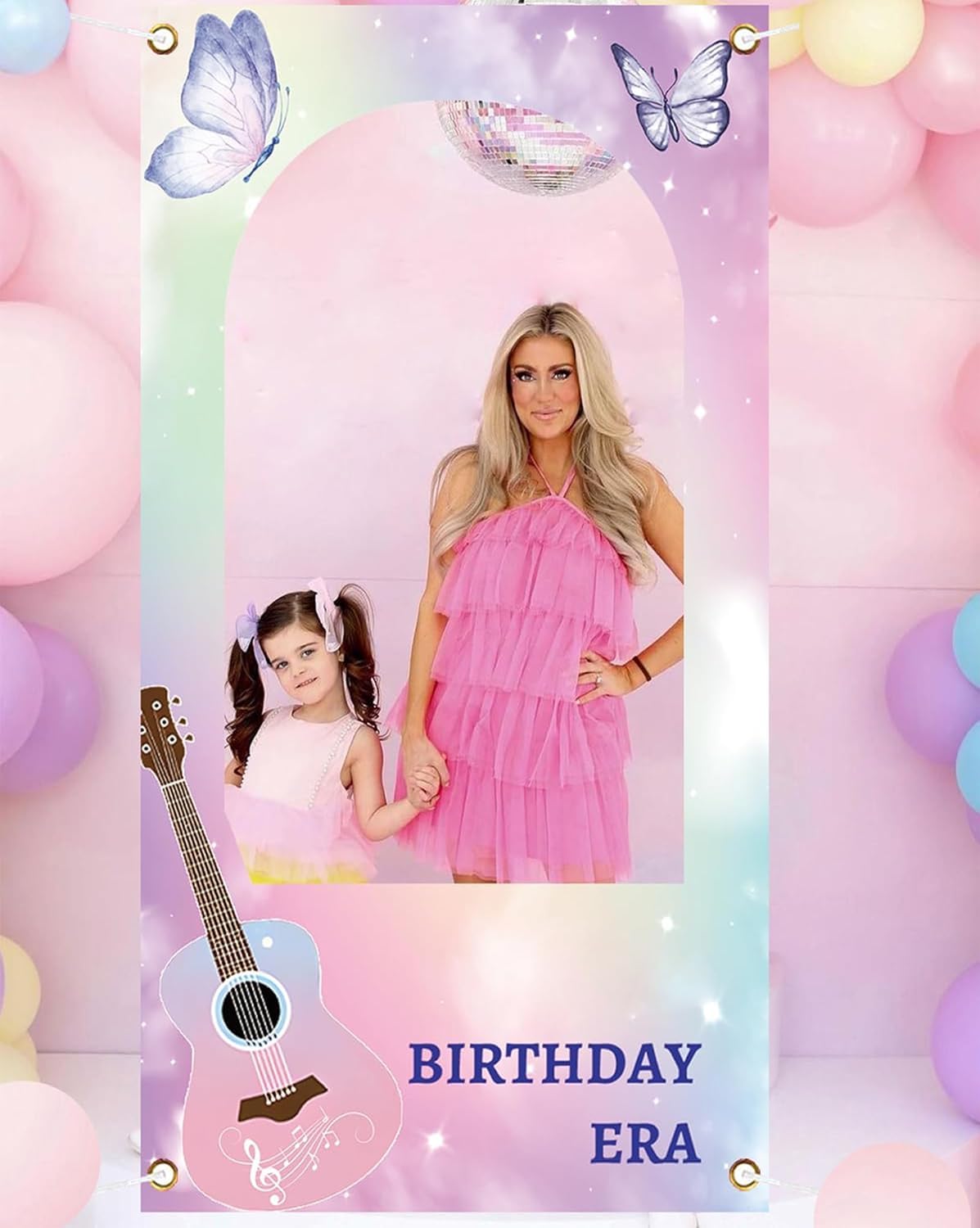 Super Star Music Themed Photo Booth Background for Girls Birthday Parties