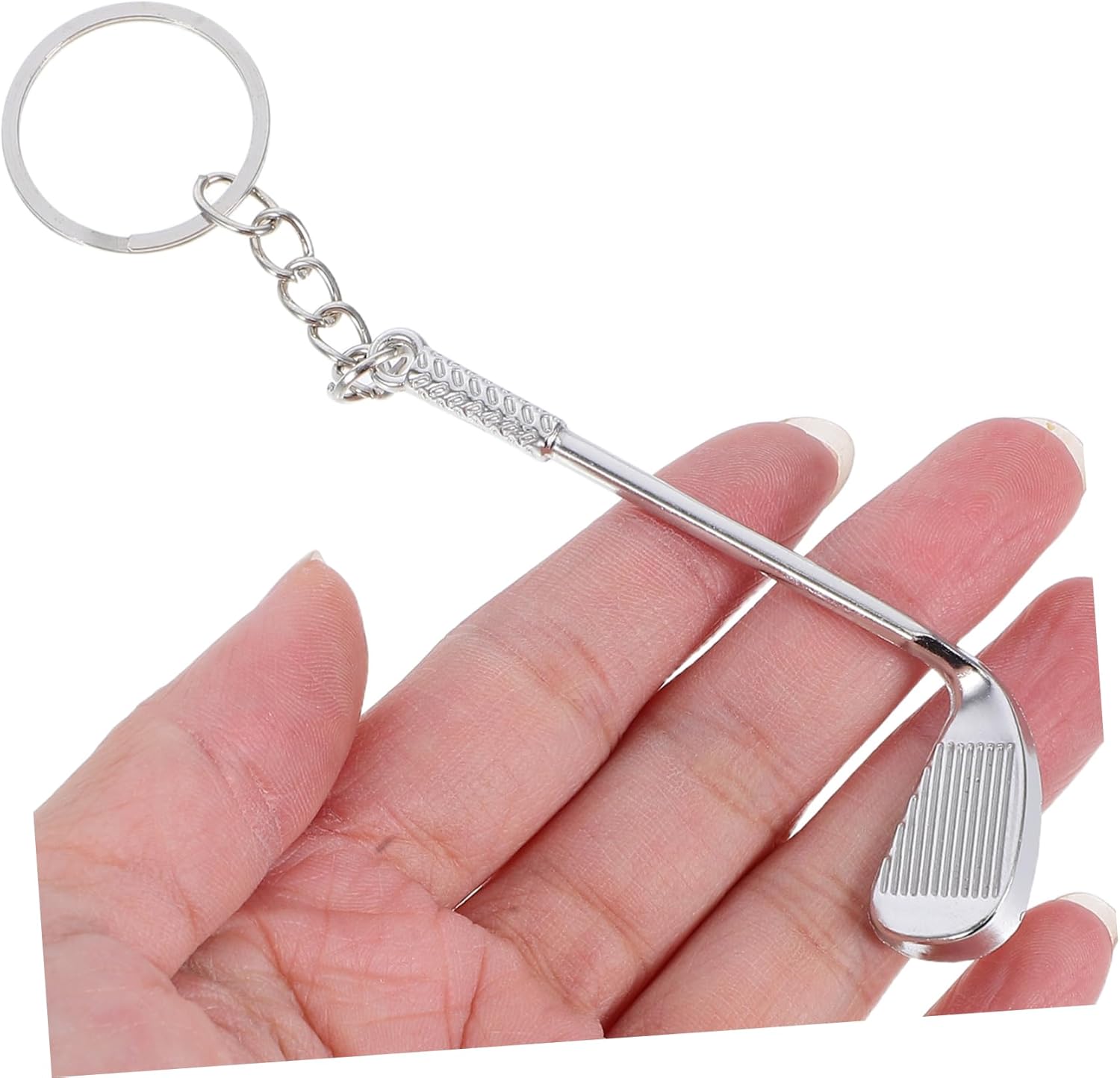 Healifty 6pc Golf Keychain Set Realistic Keyrings
