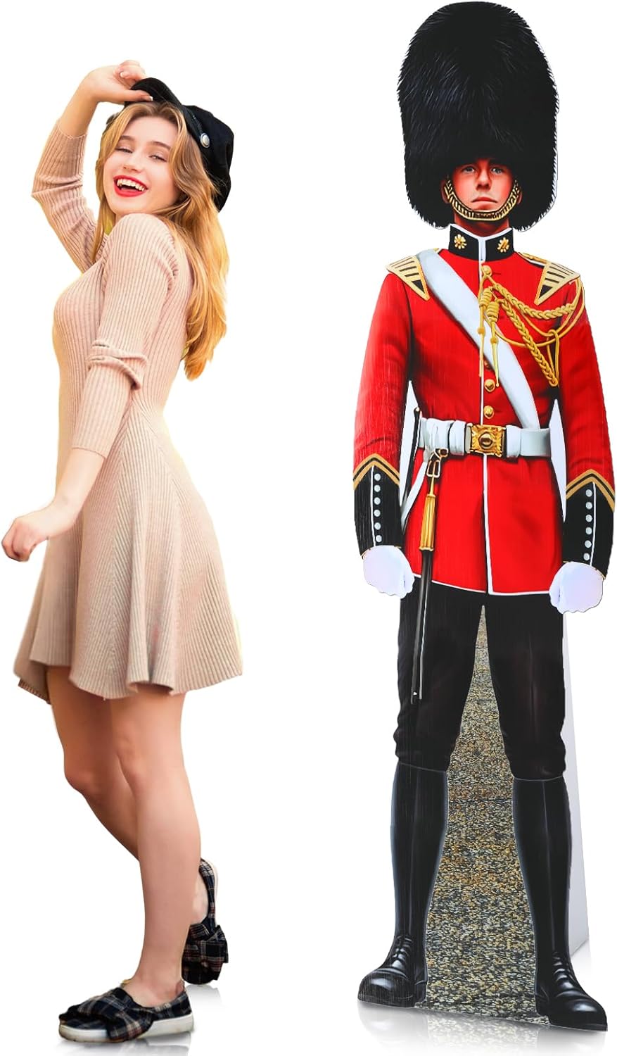 6 Ft British Royal Guard Stand-Up Cutout Prop