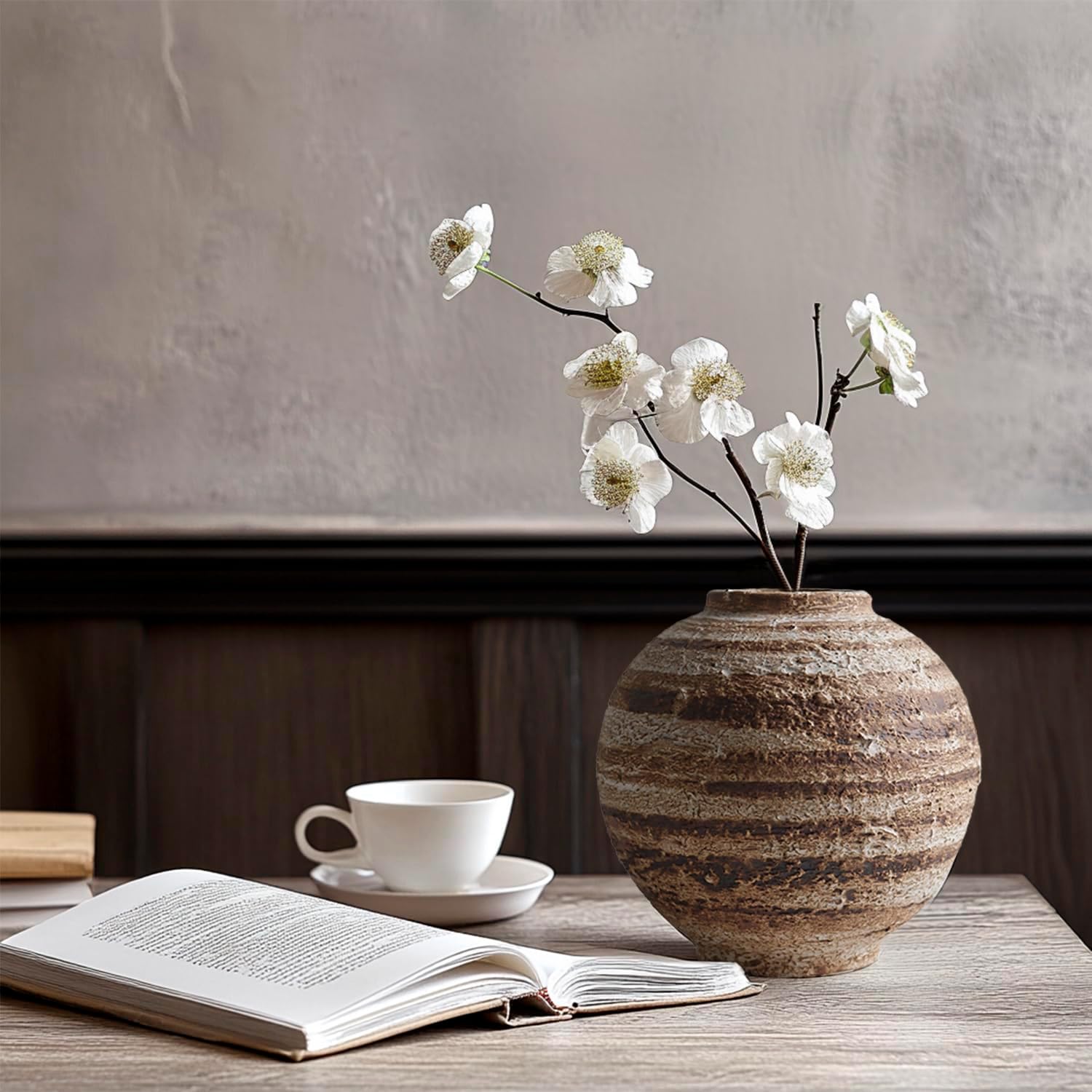 DIF DECO Ceramic Farmhouse Vase 55 Inch