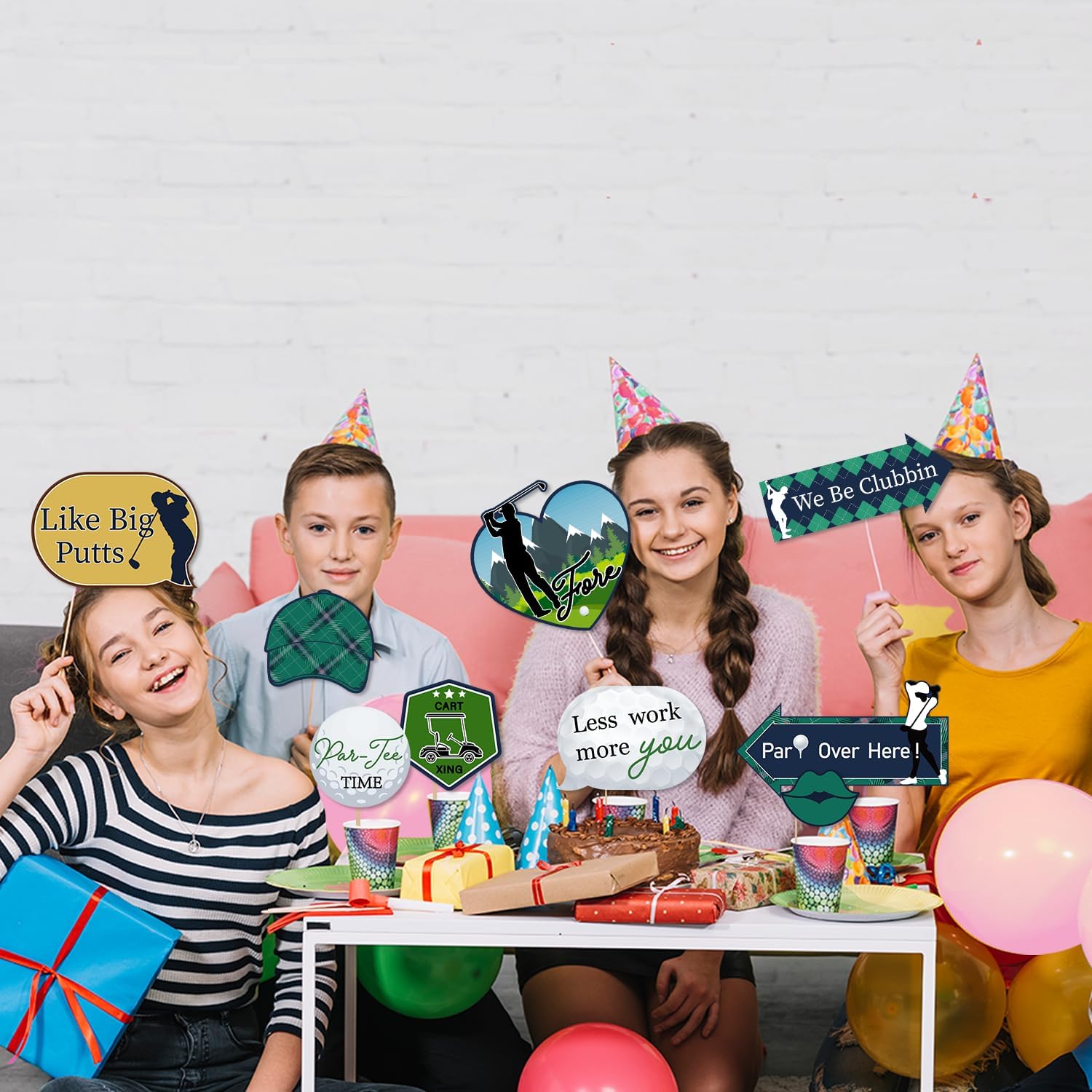 Duormal Golf Party Photo Booth Props Set