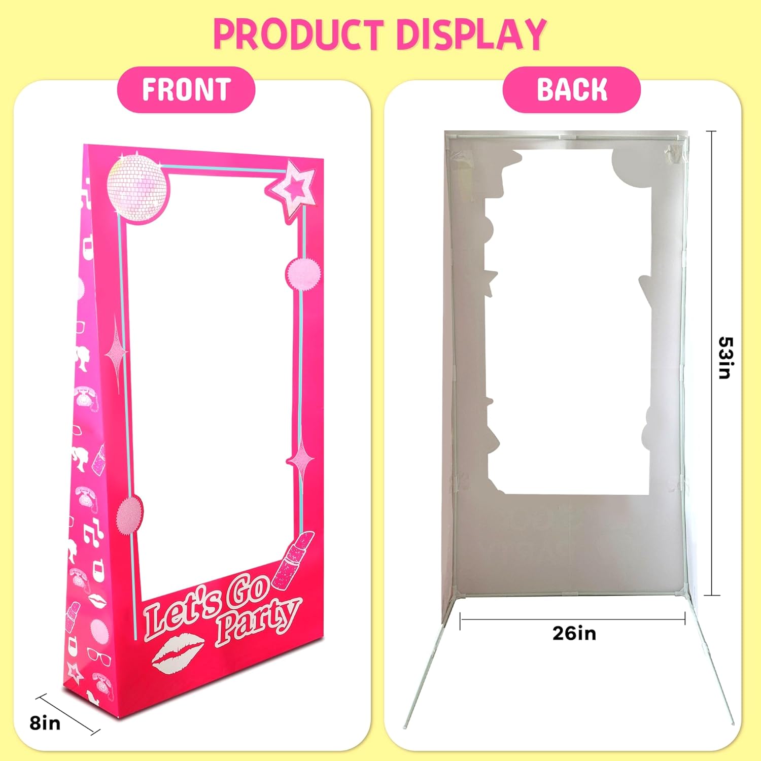 45 Ft Tall Life Size Photo Booth Props with Bracket