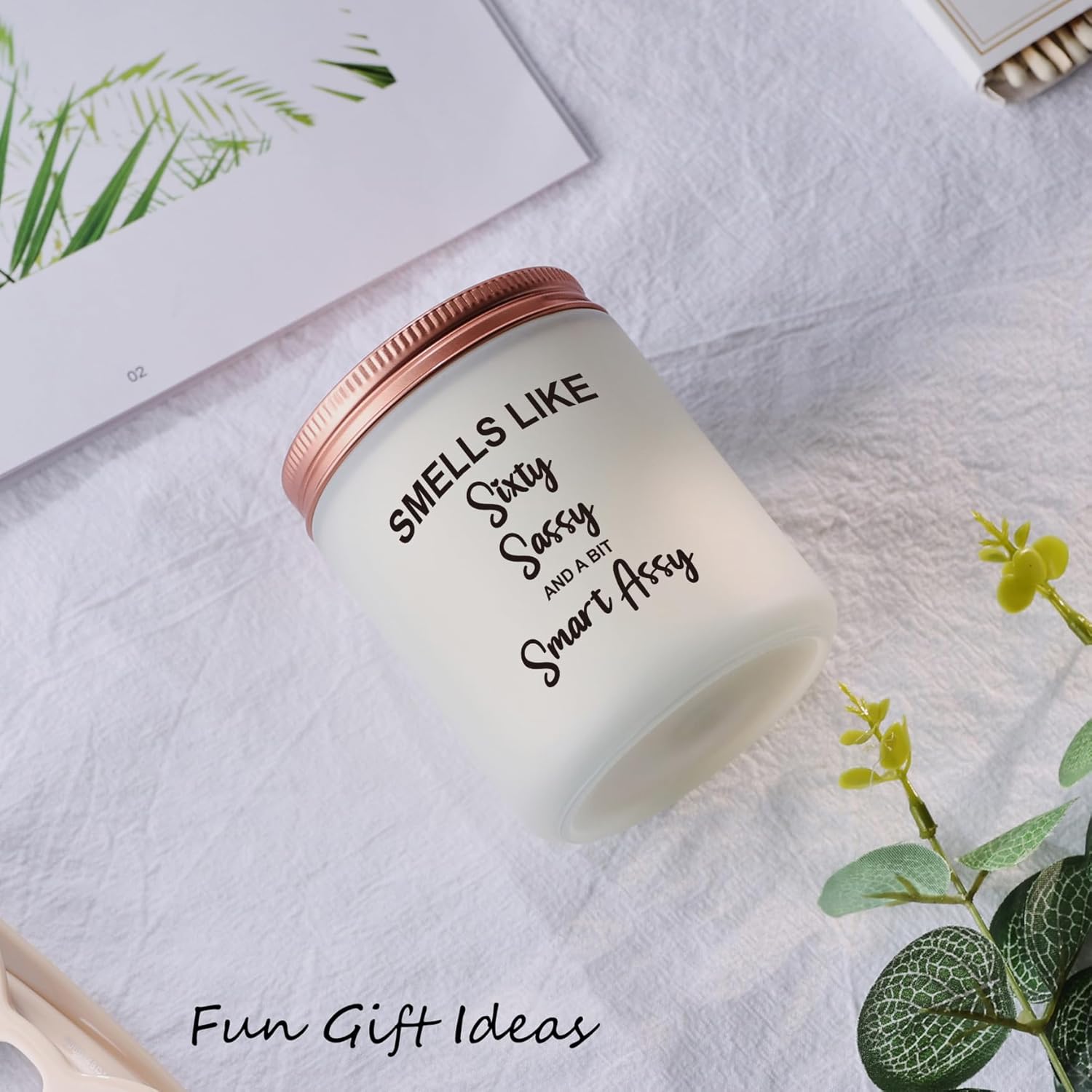 Lavender Scented Jar Candle for 60th Birthday Mom