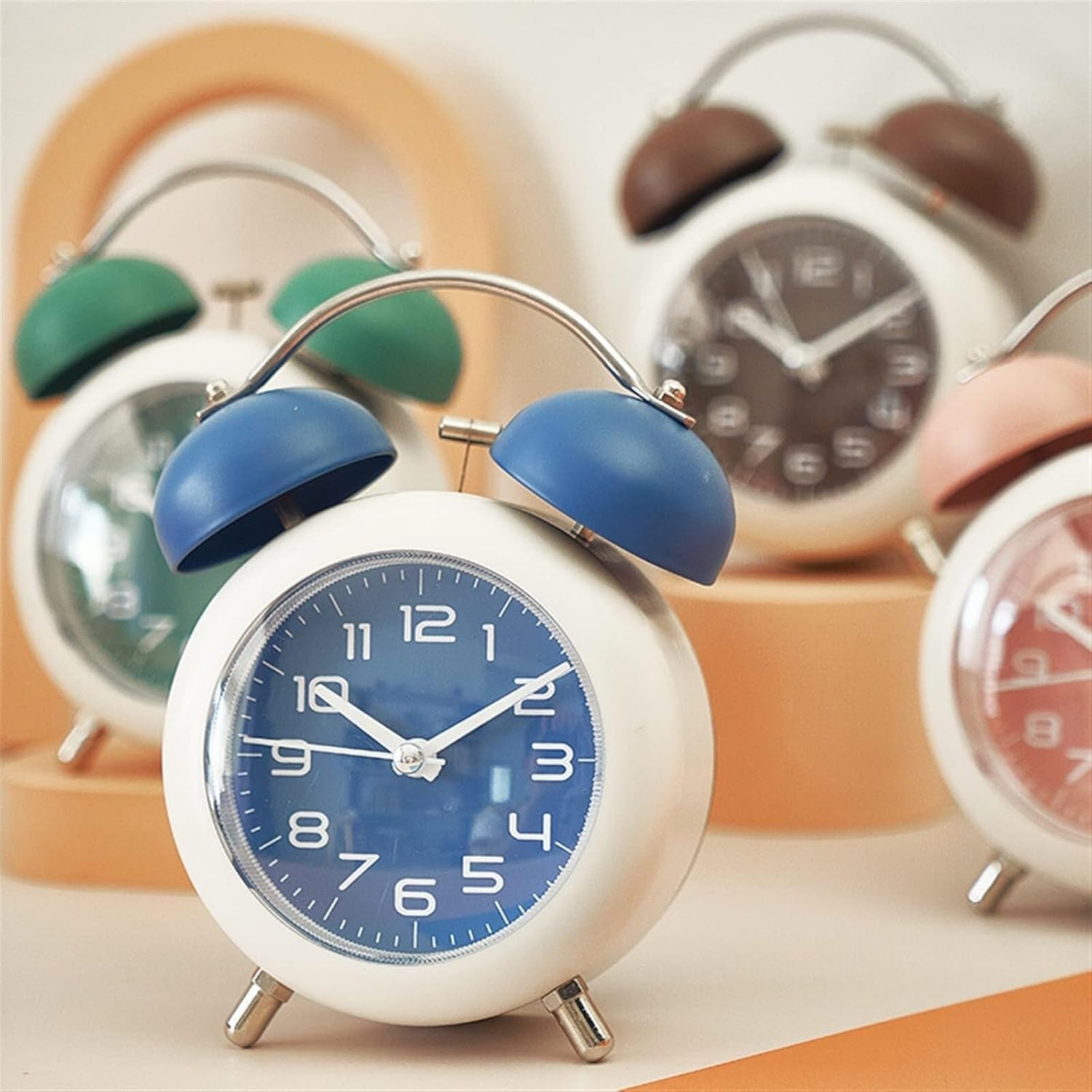 Double Bell Alarm Clock with Backlight and Loud Ringtone