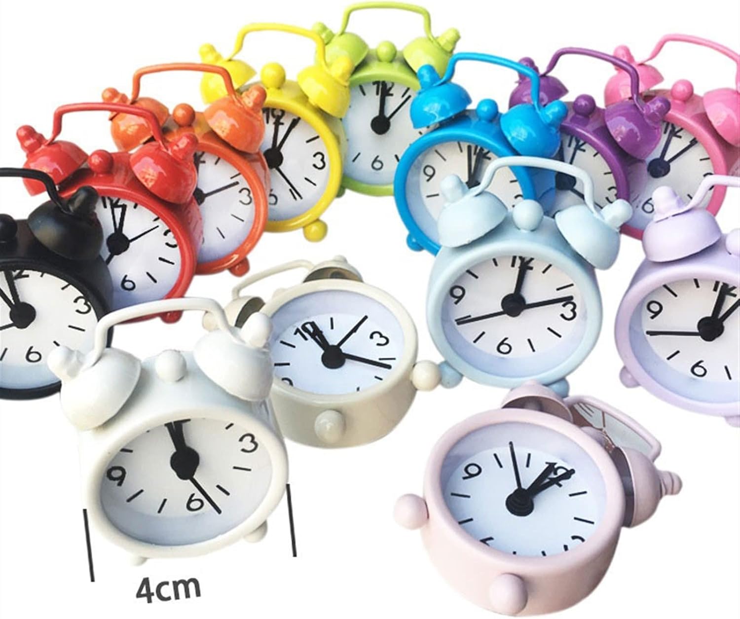 GRFIT Mini Round Digital Alarm Clock with Mirror