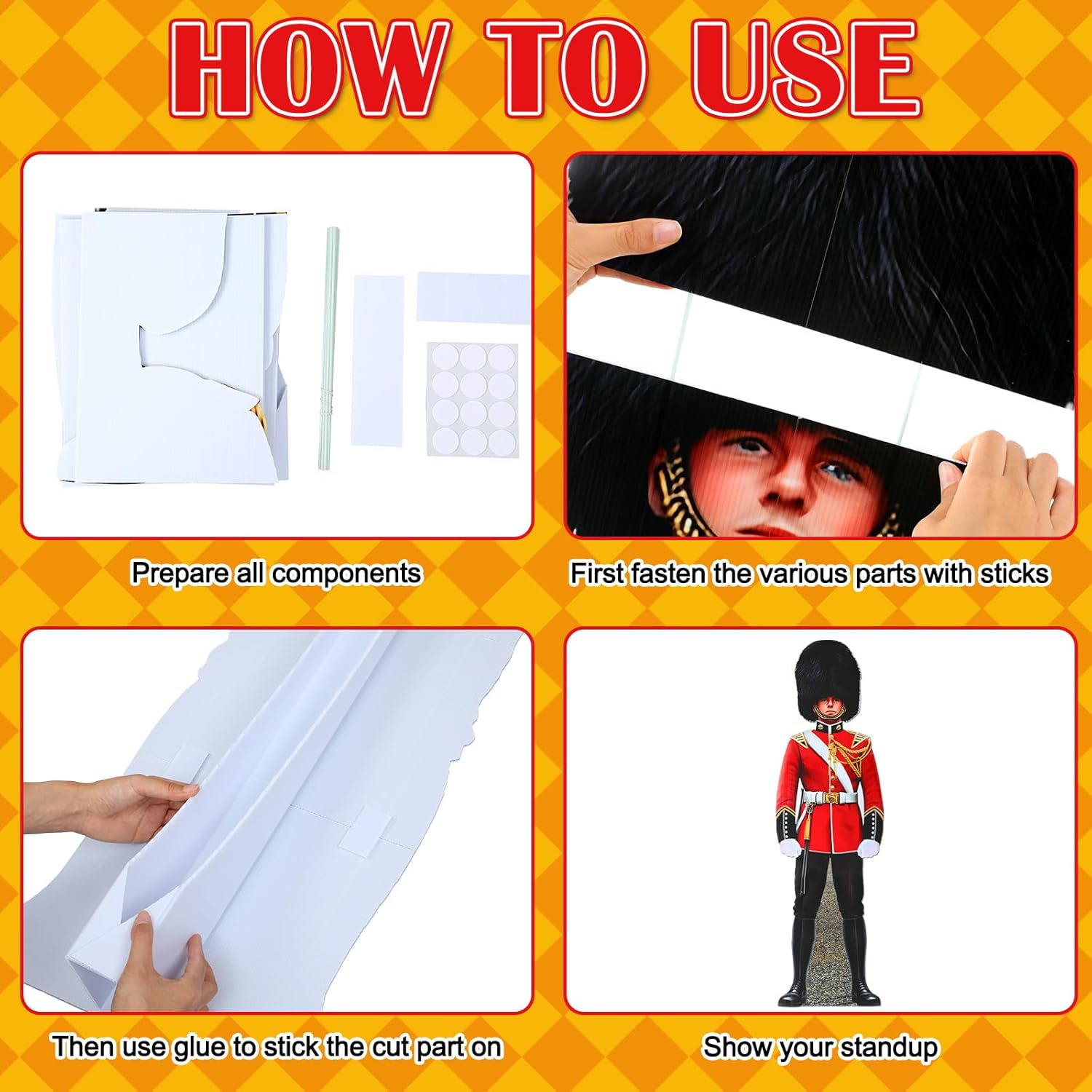 6 Ft British Royal Guard Stand-Up Cutout Prop