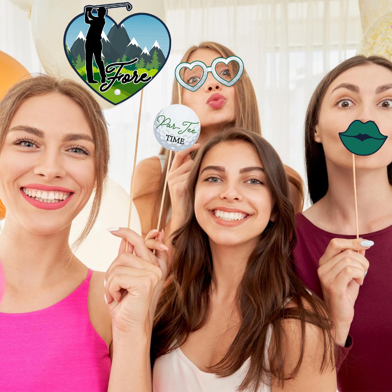 Duormal Golf Party Photo Booth Props Set