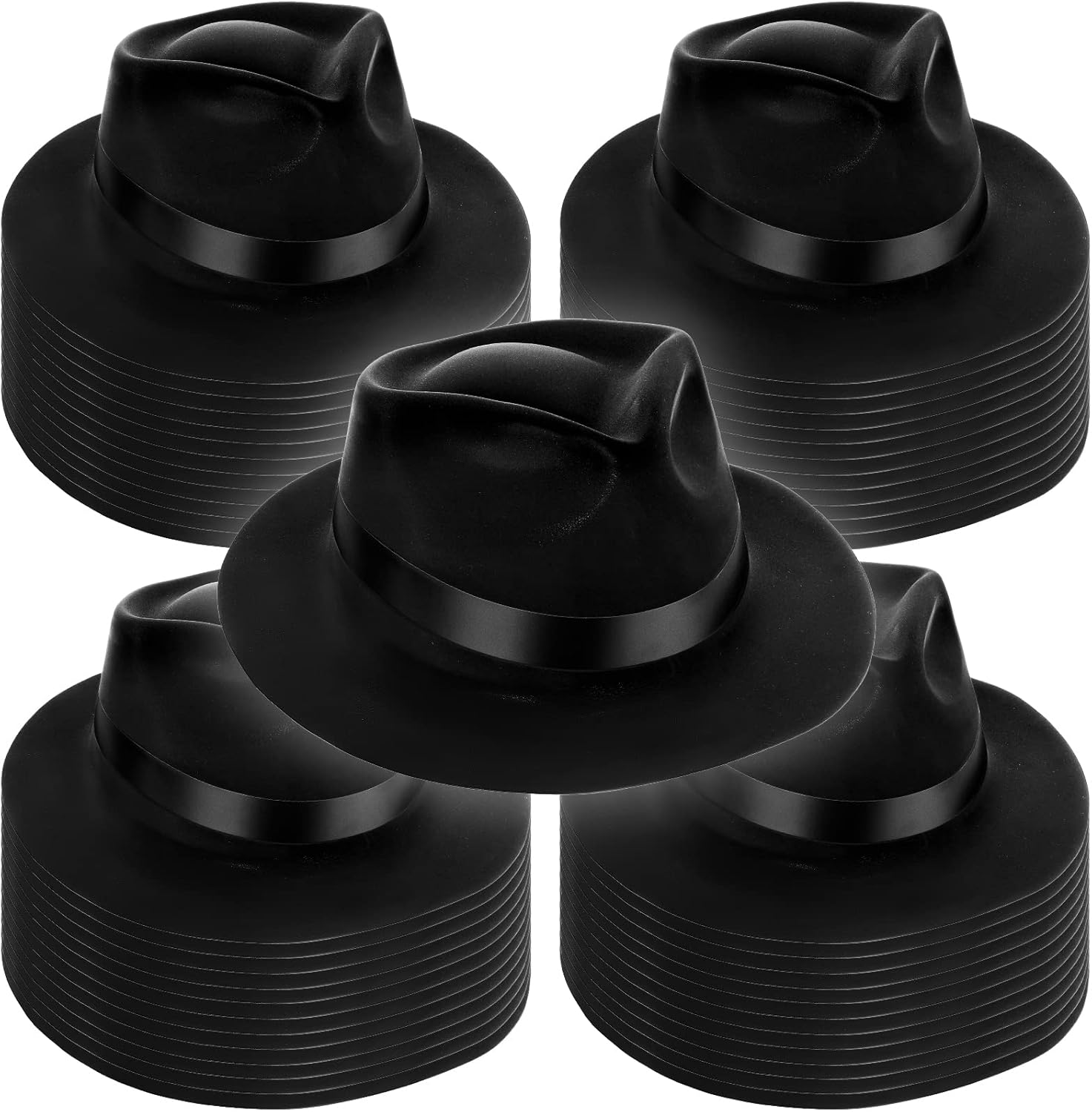 Xtinmee 48 Pack Gangster Hats for Men 1920s Style