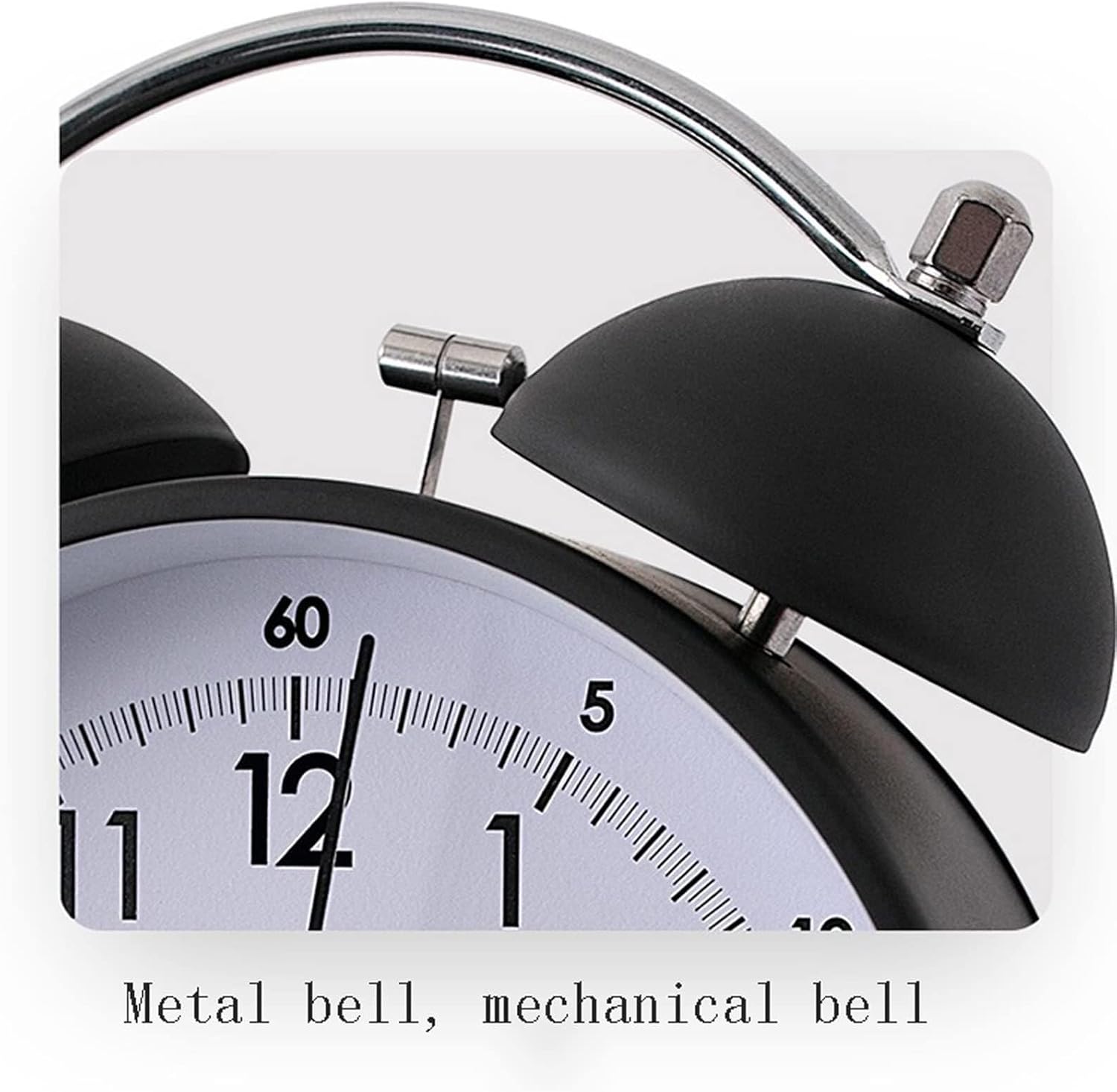 Loud Double Bell Alarm Clock with Retro Design