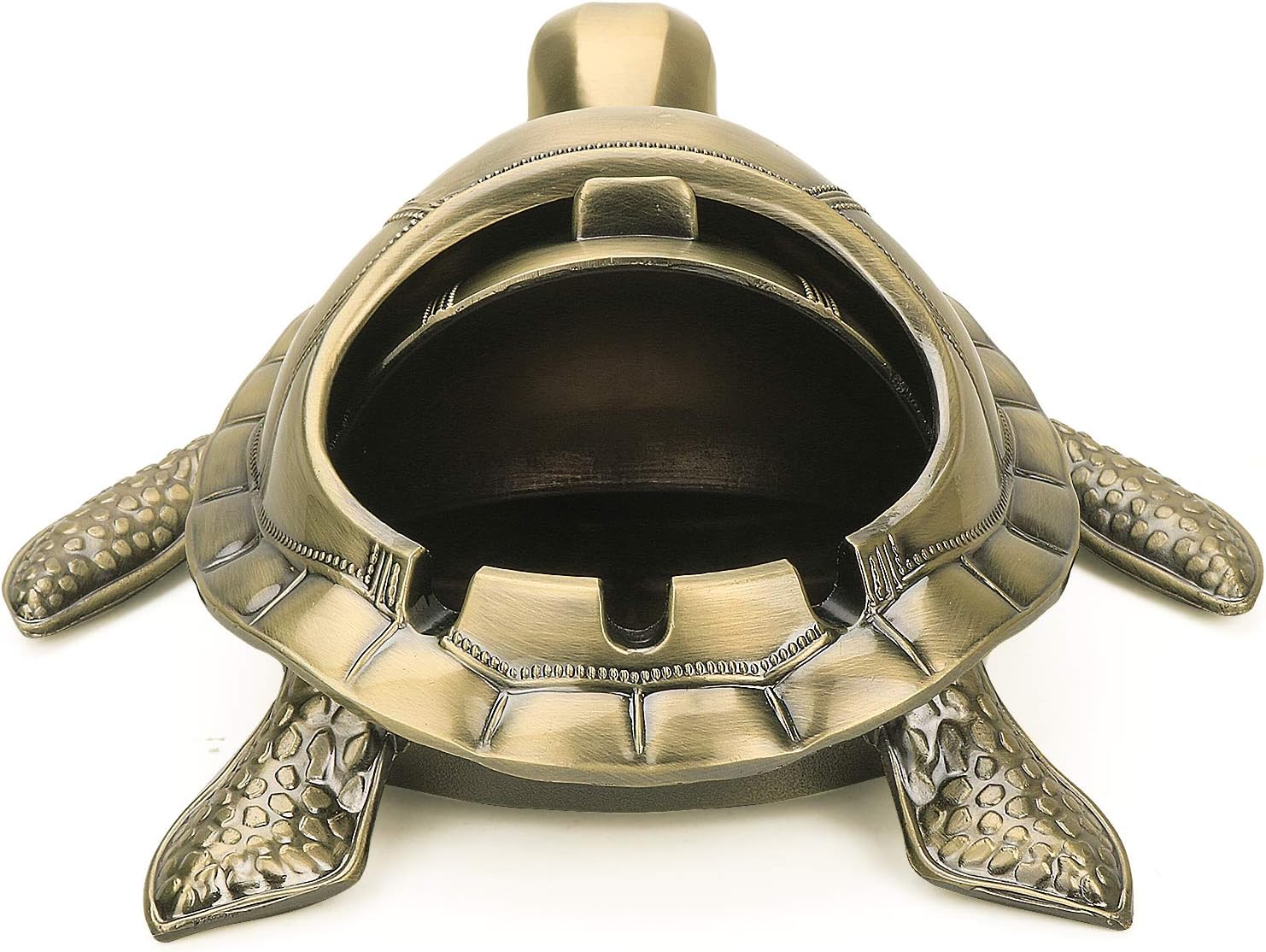 LAUYOO Vintage Turtle Windproof Ashtray with Lid