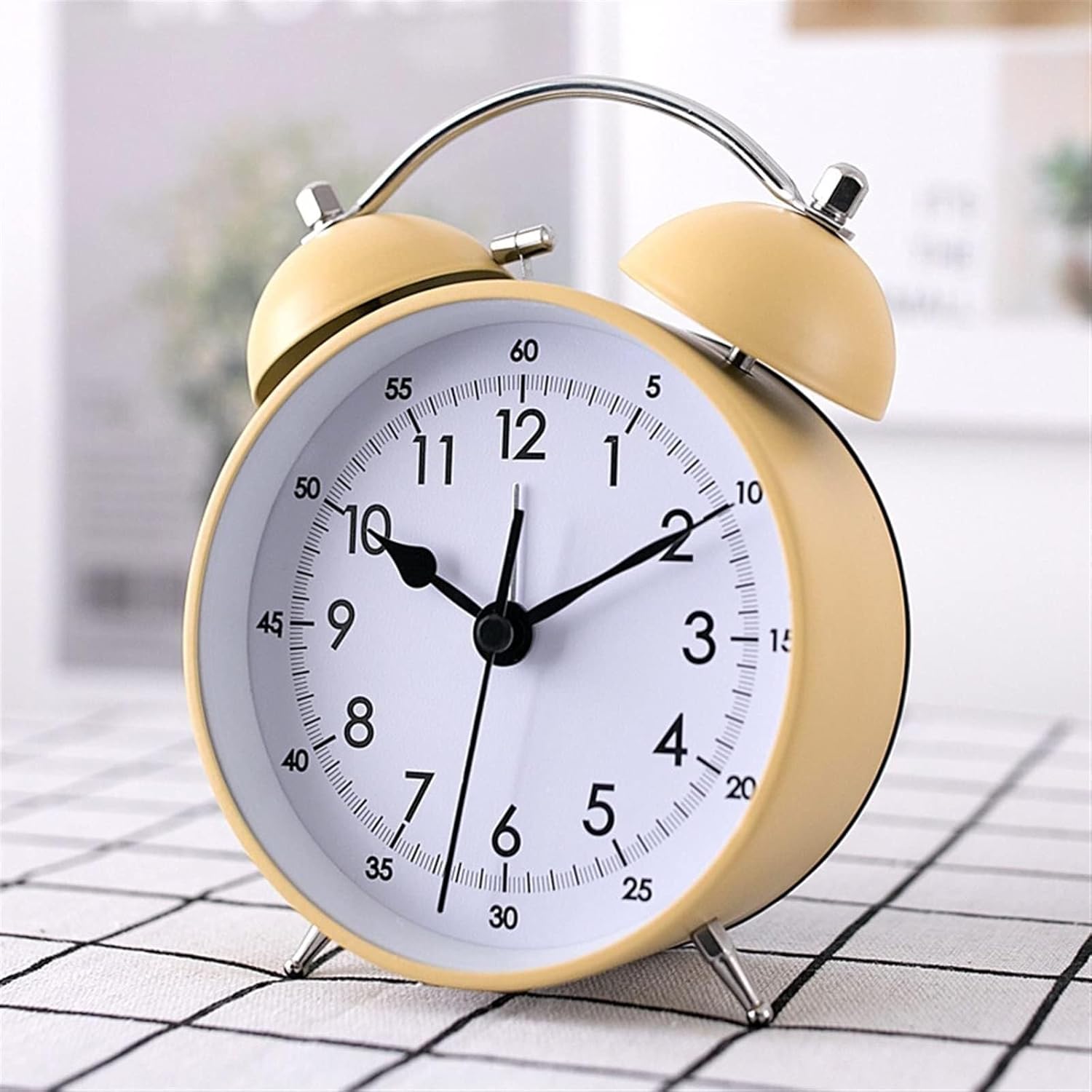 Loud Double Bell Alarm Clock with Retro Design