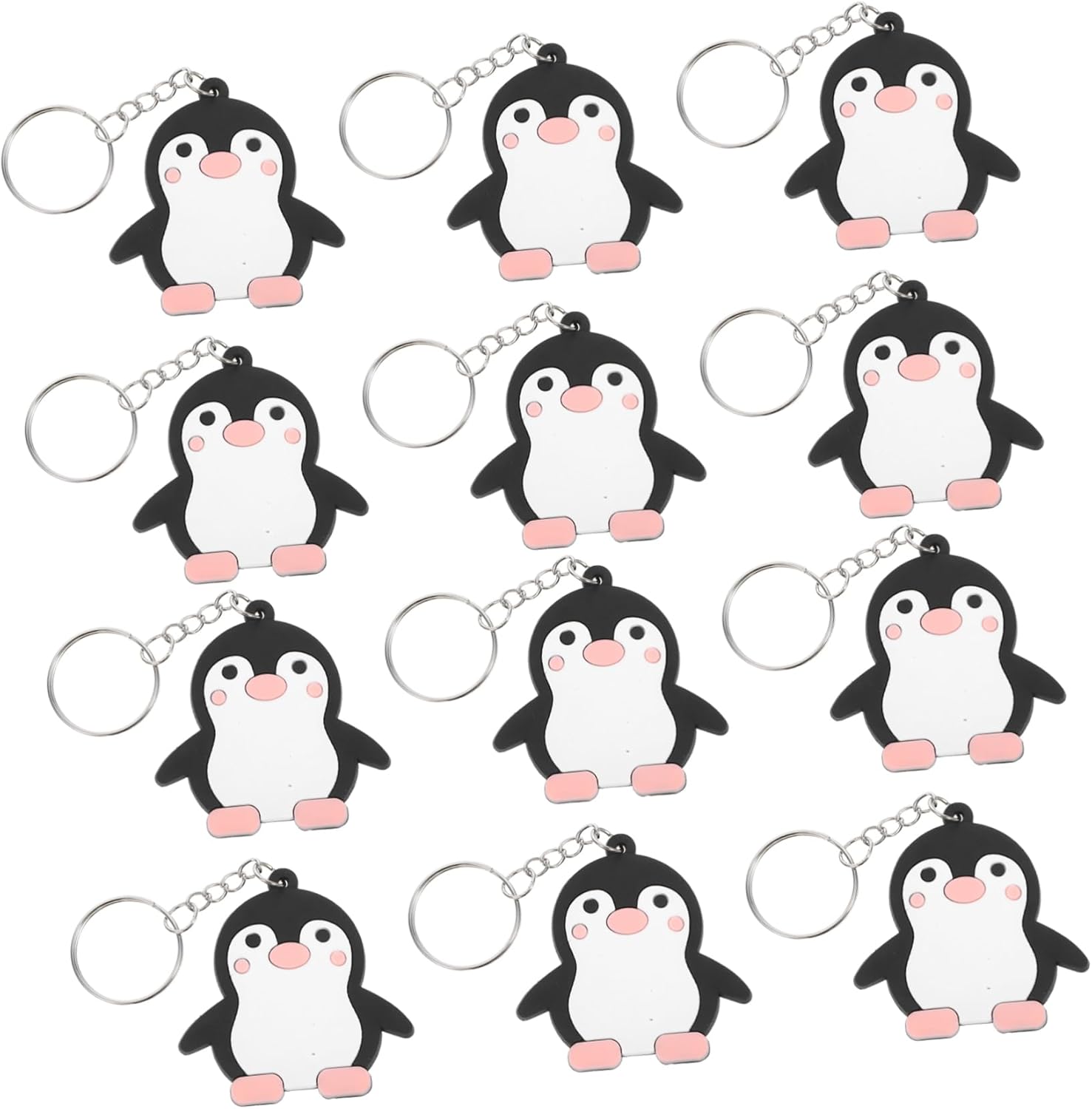 24Pcs Penguin Keyrings for Party Favors