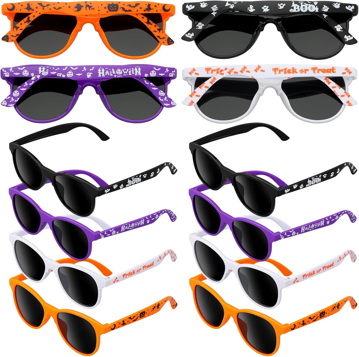 Flutesan 24 Pcs Halloween Glasses Set Photo Props