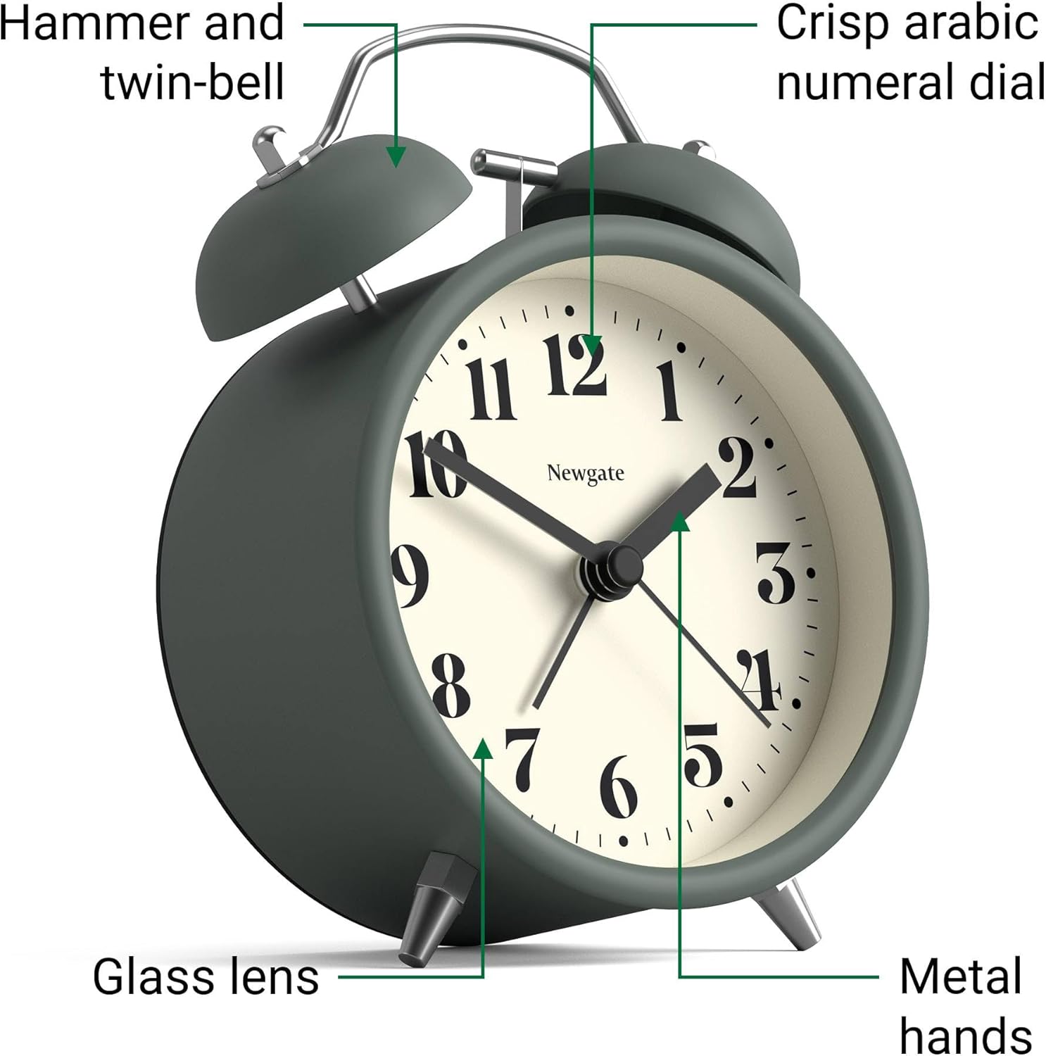 NEWGATE Theatre Alarm Clock Modern Classic