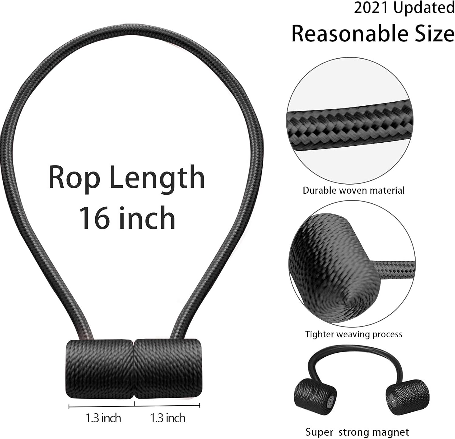 Modern Curtain Tiebacks with Strong Magnetic Hold